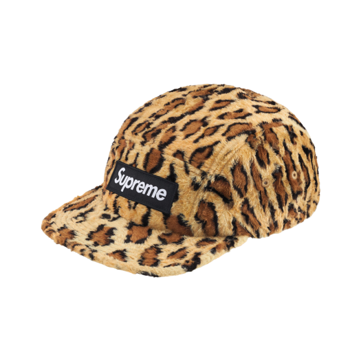 - Supreme x GOODENOUGH Crushed Rayon Pile Camp Cap Leopard - 25SS