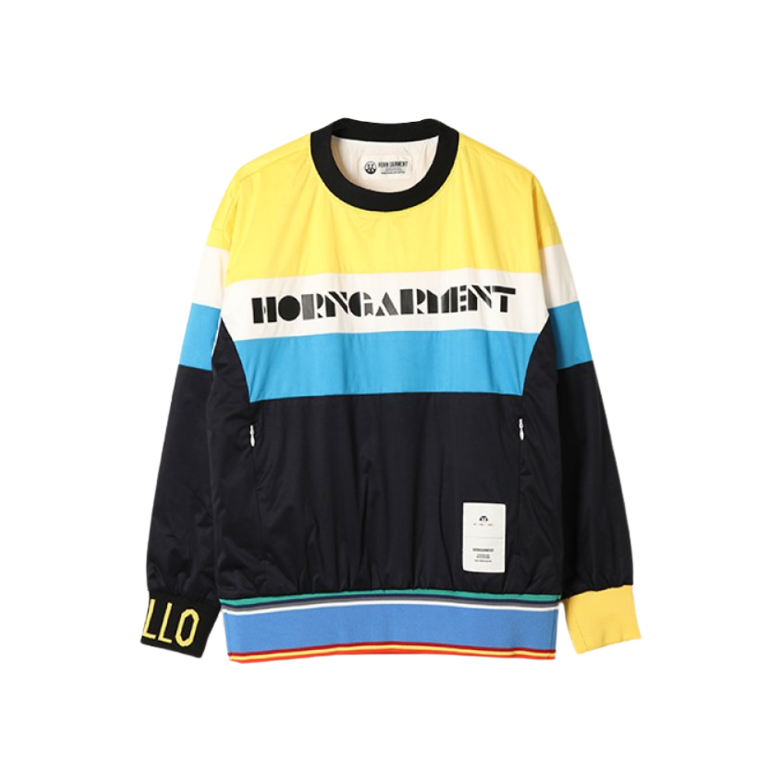 혼가먼트 골프 웨어 패딩 스웨트셔츠 블랙(Horn Garment Golf Wear Padding Sweatshirt Black) - 1