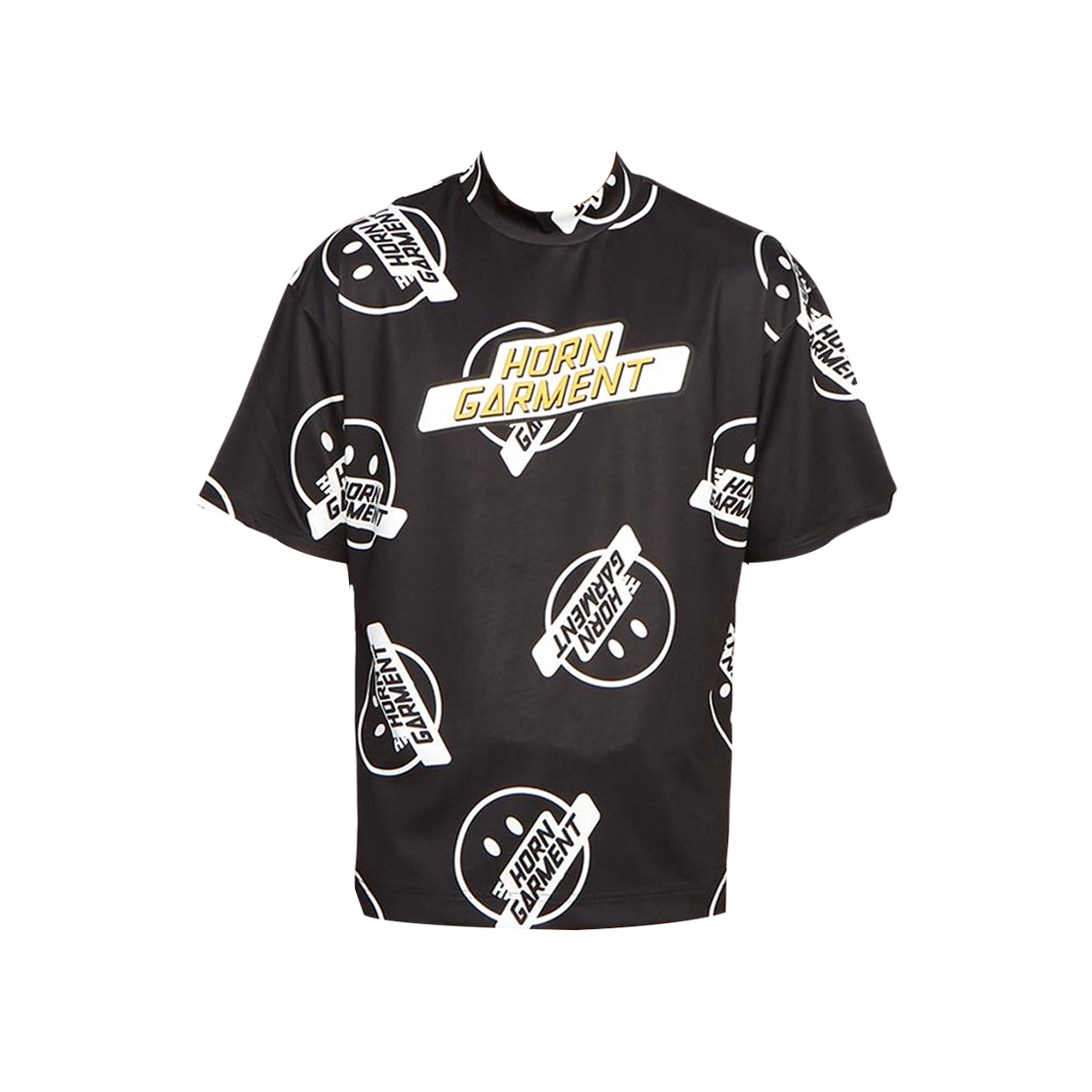 혼가먼트 크루즈 모크넥 티셔츠 블랙(Horn Garment Cruz Mock Neck T-Shirt Black)