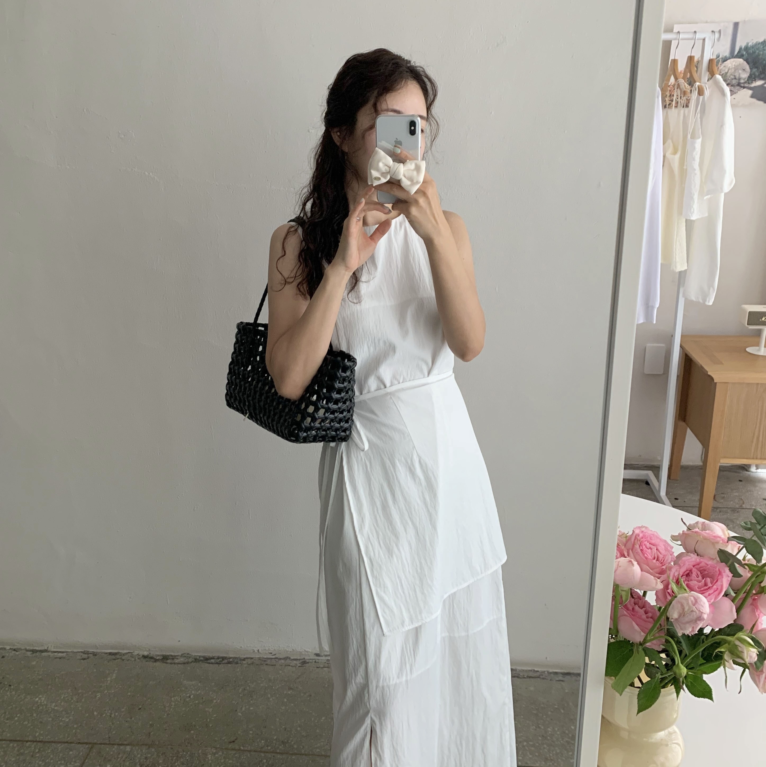 Oofos OOriginal Black 착용 스타일 - 1