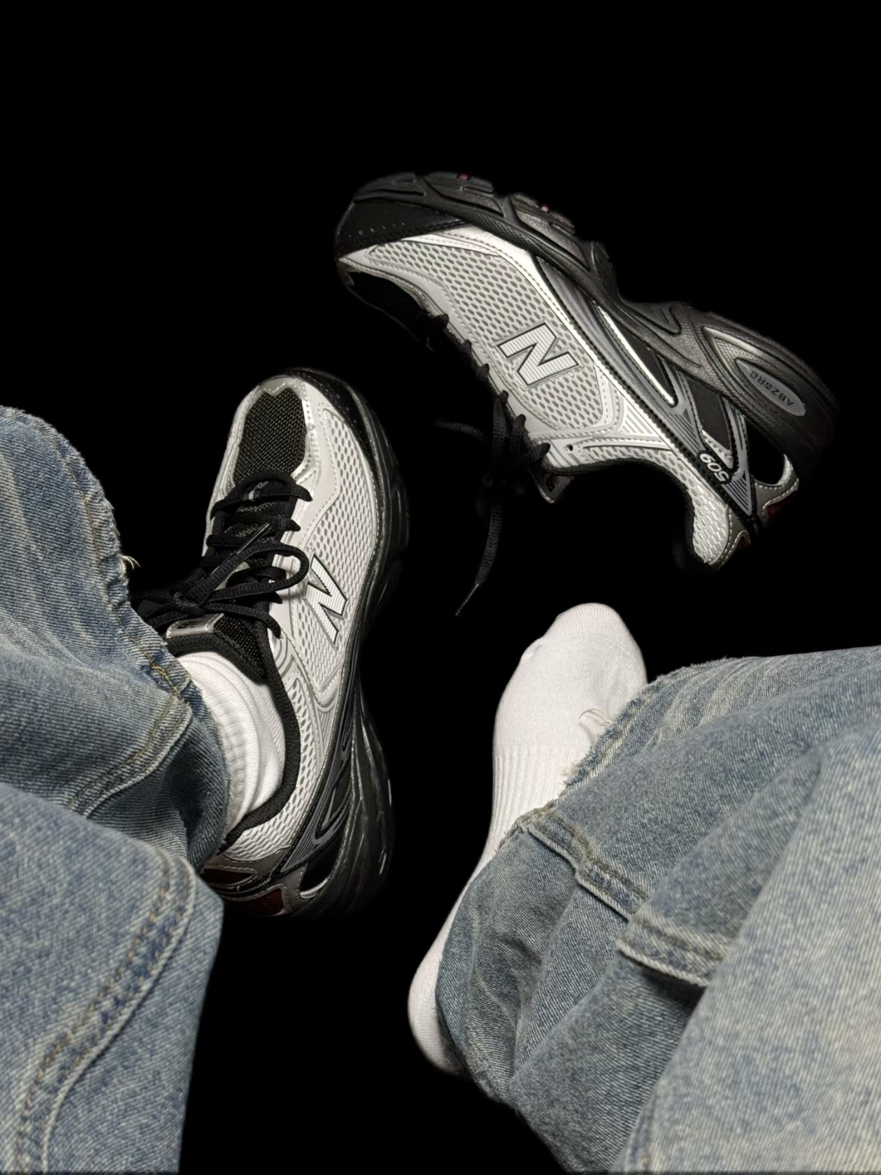 New Balance 509 Black Gray 착용 스타일