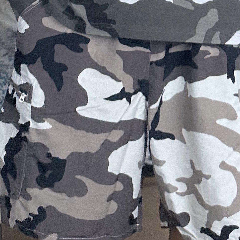 Supreme Cargo Water Short Snow Camo - 25SS 착용 스타일 - 3
