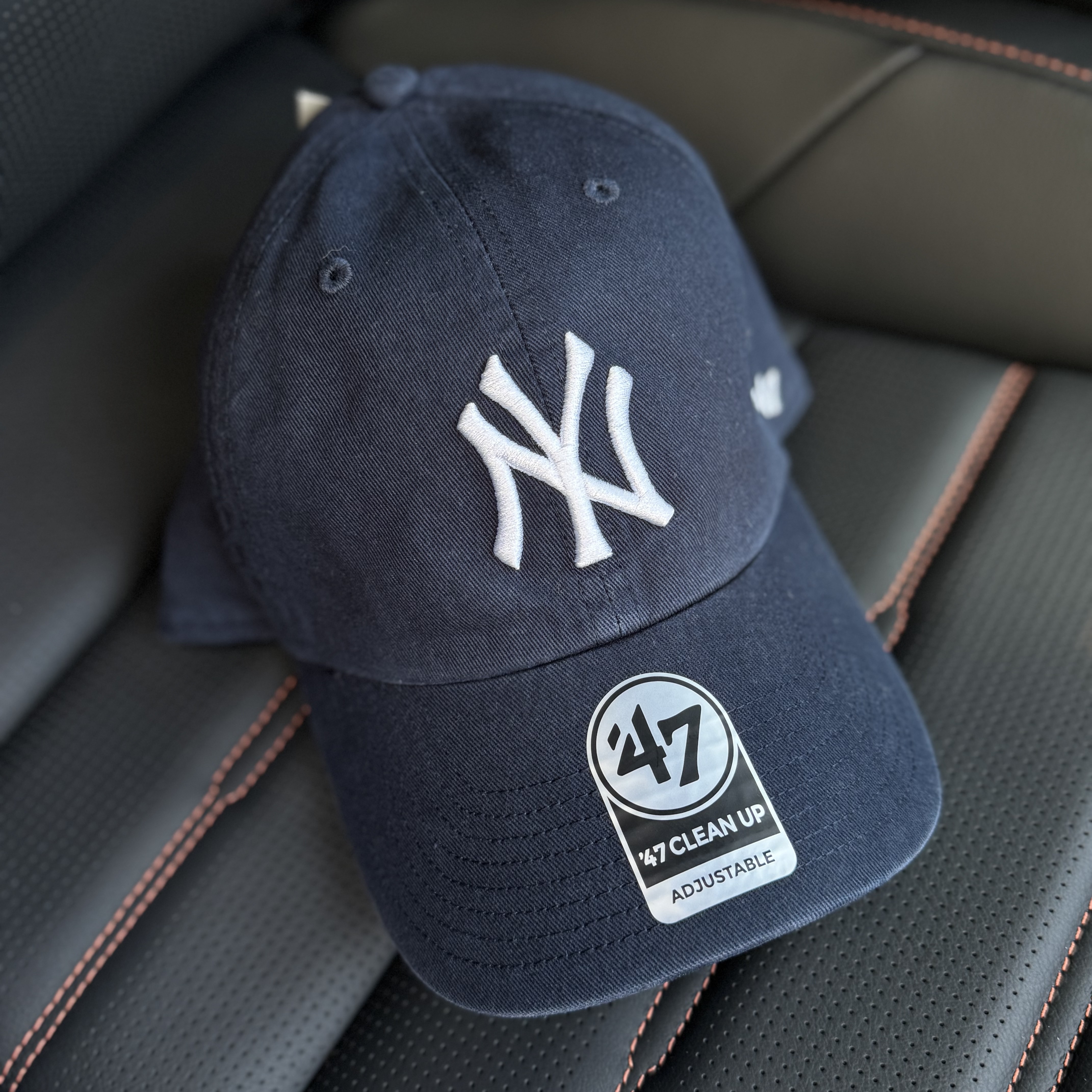 47 Brand New York Yankees Clean Up Vintage Navy 착용 스타일