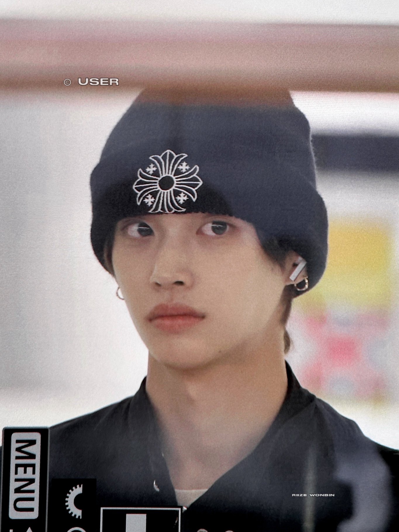 Chrome Hearts Wool Beanie Black White 착용 스타일 - 1