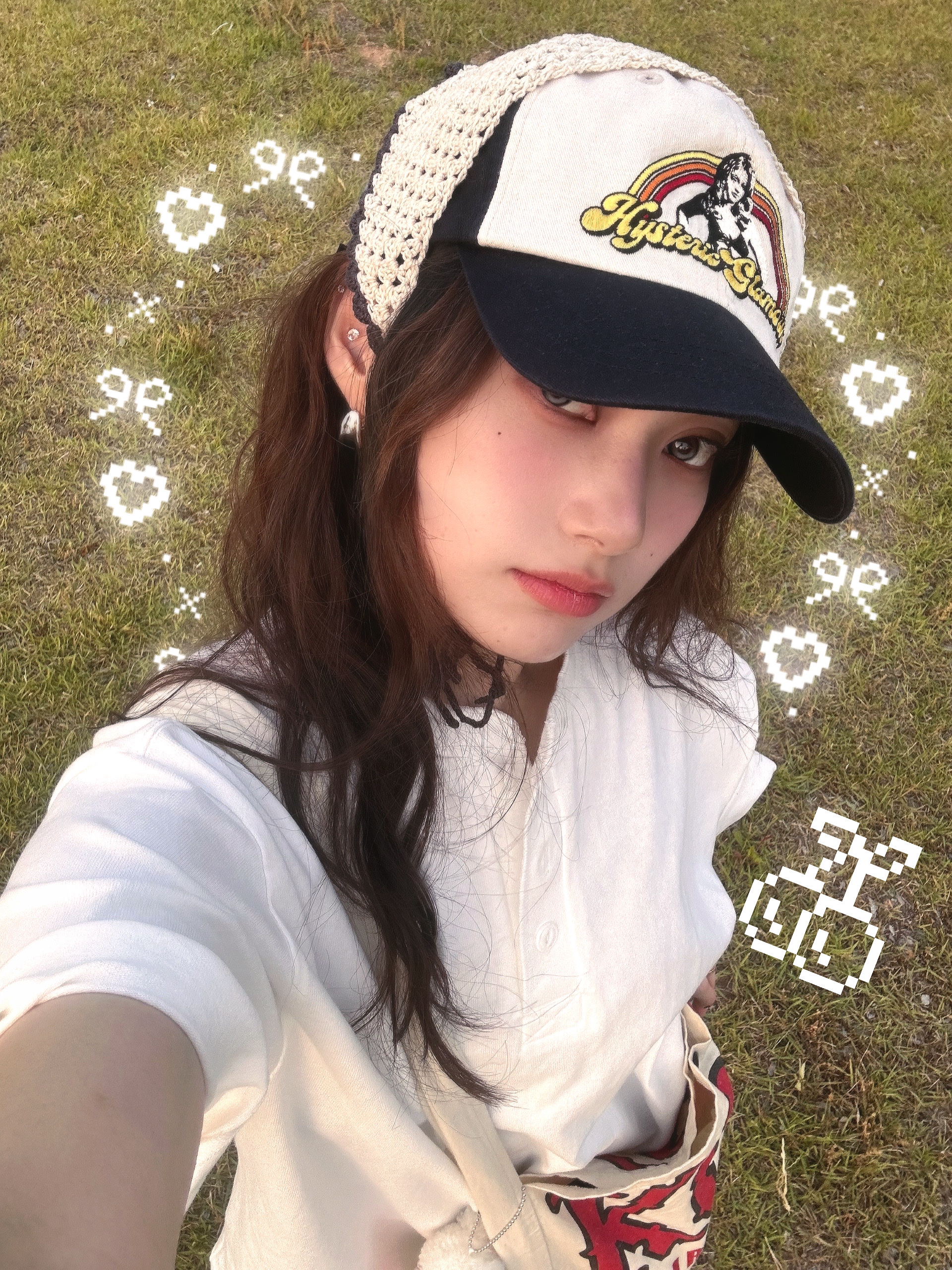 Hysteric Glamour HG Rainbow Embroidered Cap Black, Kapital Cotton Twill Kountry Factory Book Bag Kinari 착용 스타일
