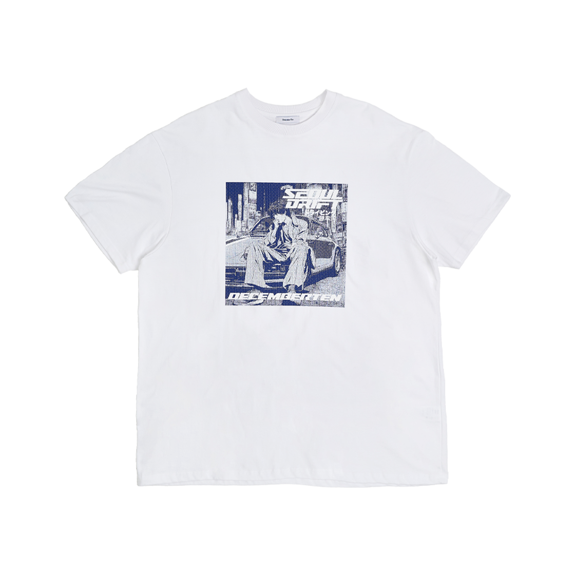 디셈버텐 서울 드리프트 티셔츠 화이트(December Ten Seoul Drift T-Shirt White)