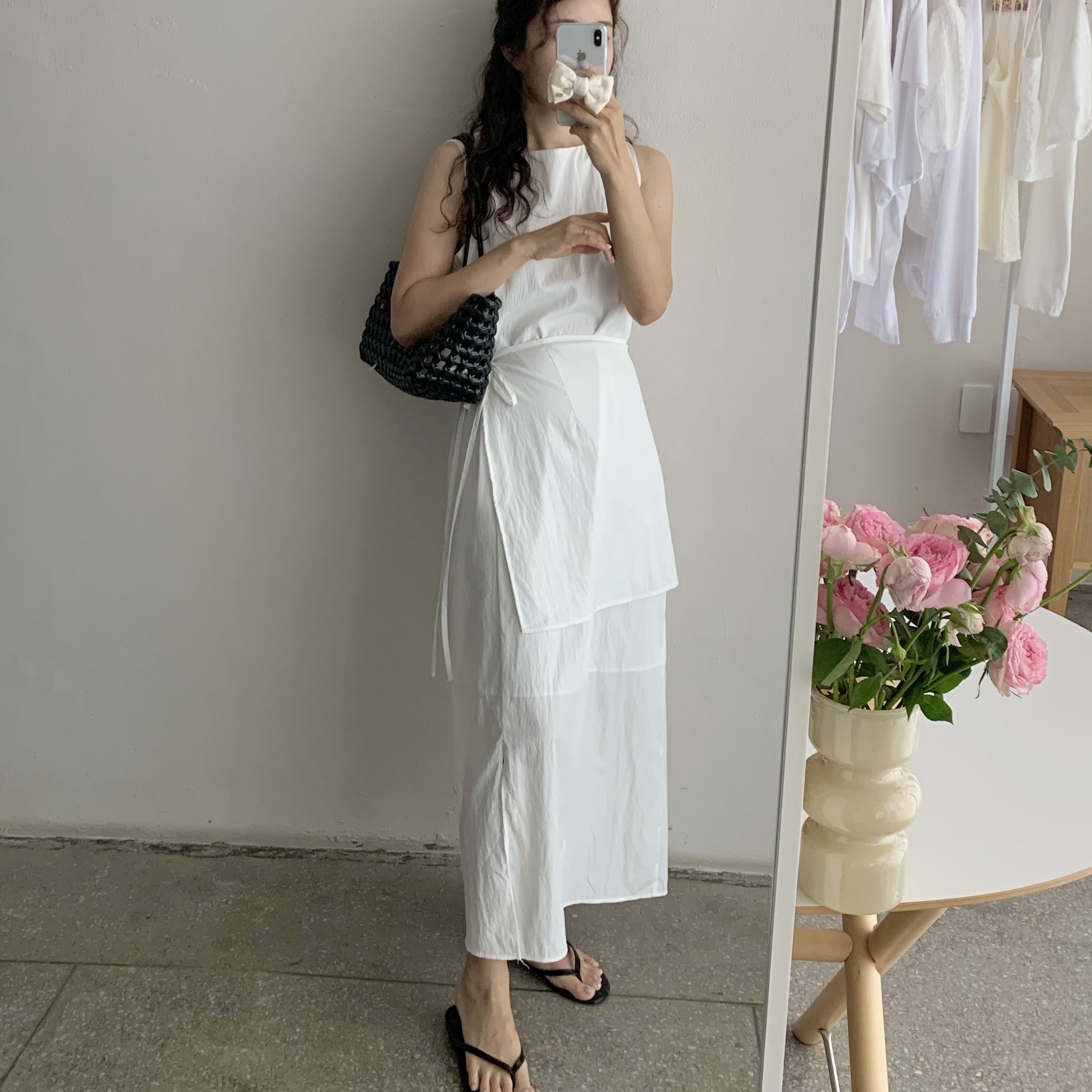 Oofos OOriginal Black 착용 스타일 - 2