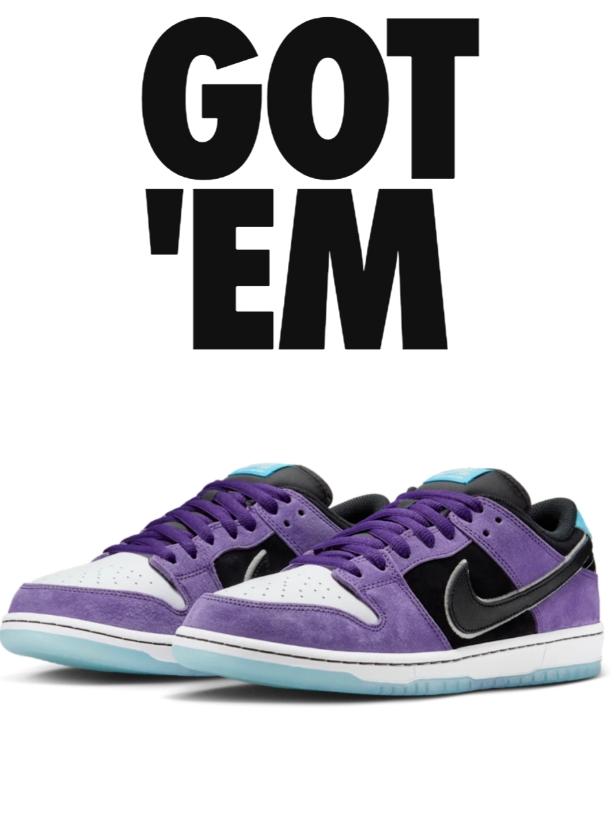Nike x Hayley Wilson SB Dunk Low Pro Black and Court Purple 착용 스타일