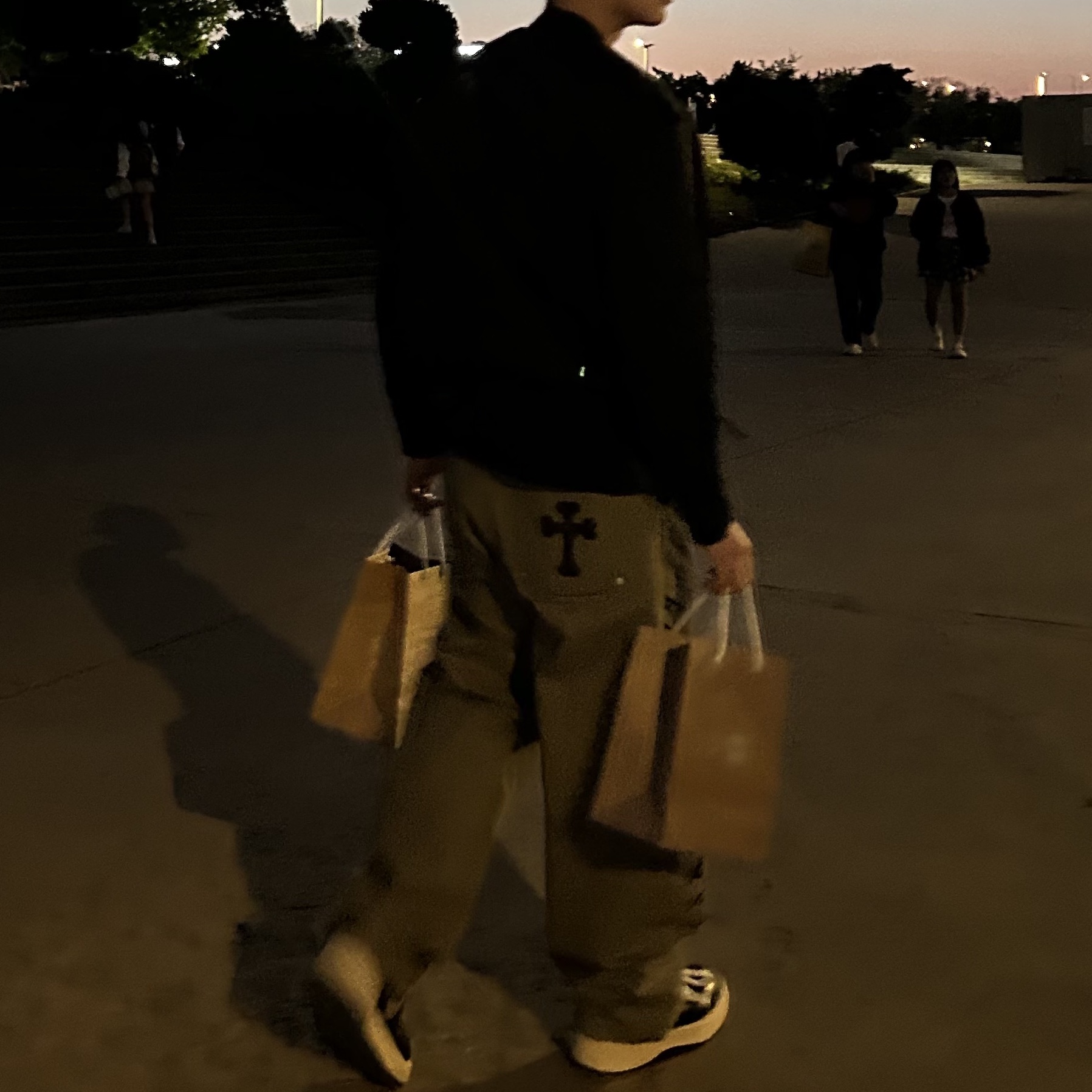Aoiro The Death Of Chrome Work Pants Washed Olive, Converse x Drkshdw Turbowpn Black Cream 착용 스타일