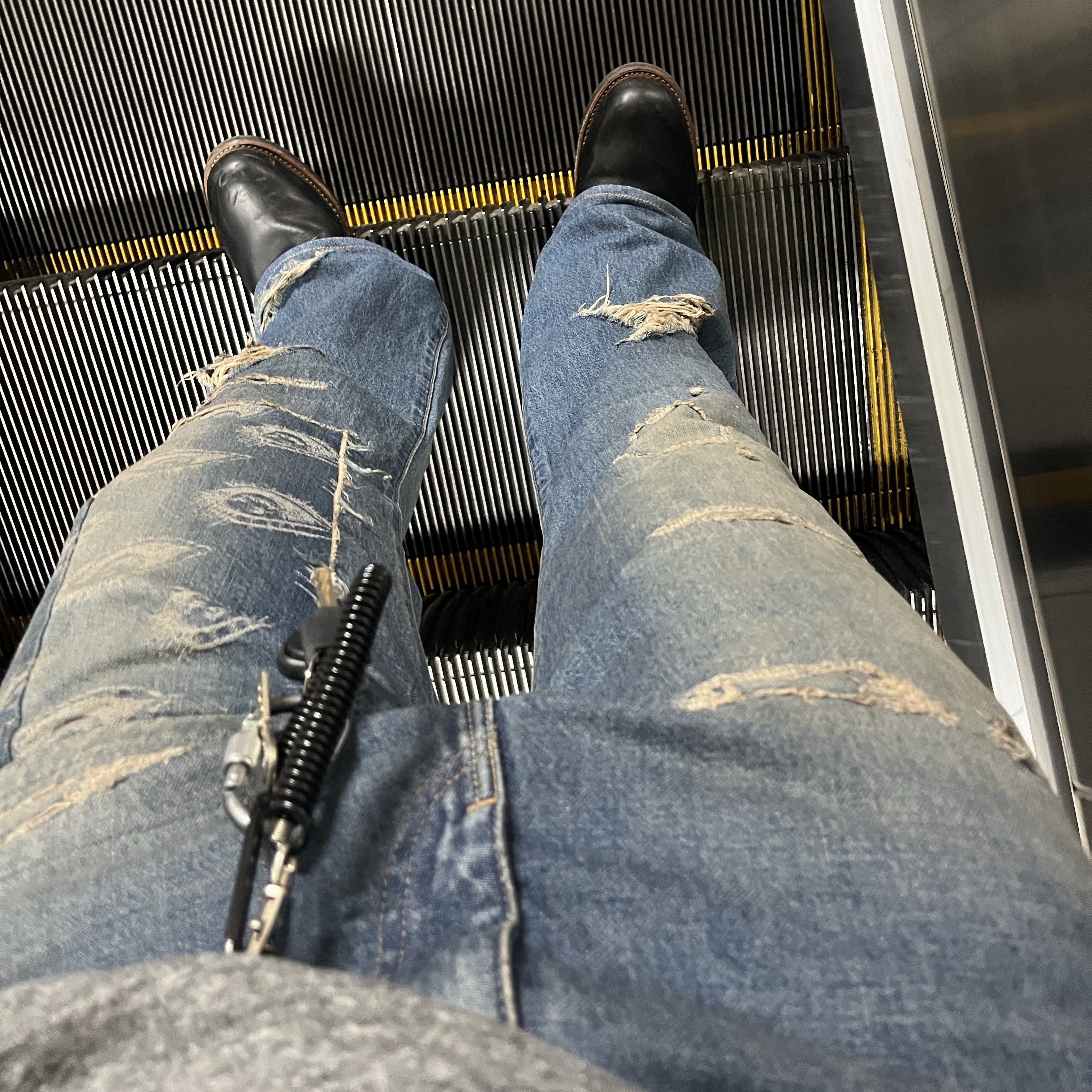 Kapital 14 oz. Denim 5P Okabellbo Speakeasy Dixie Remake Processing 착용 스타일