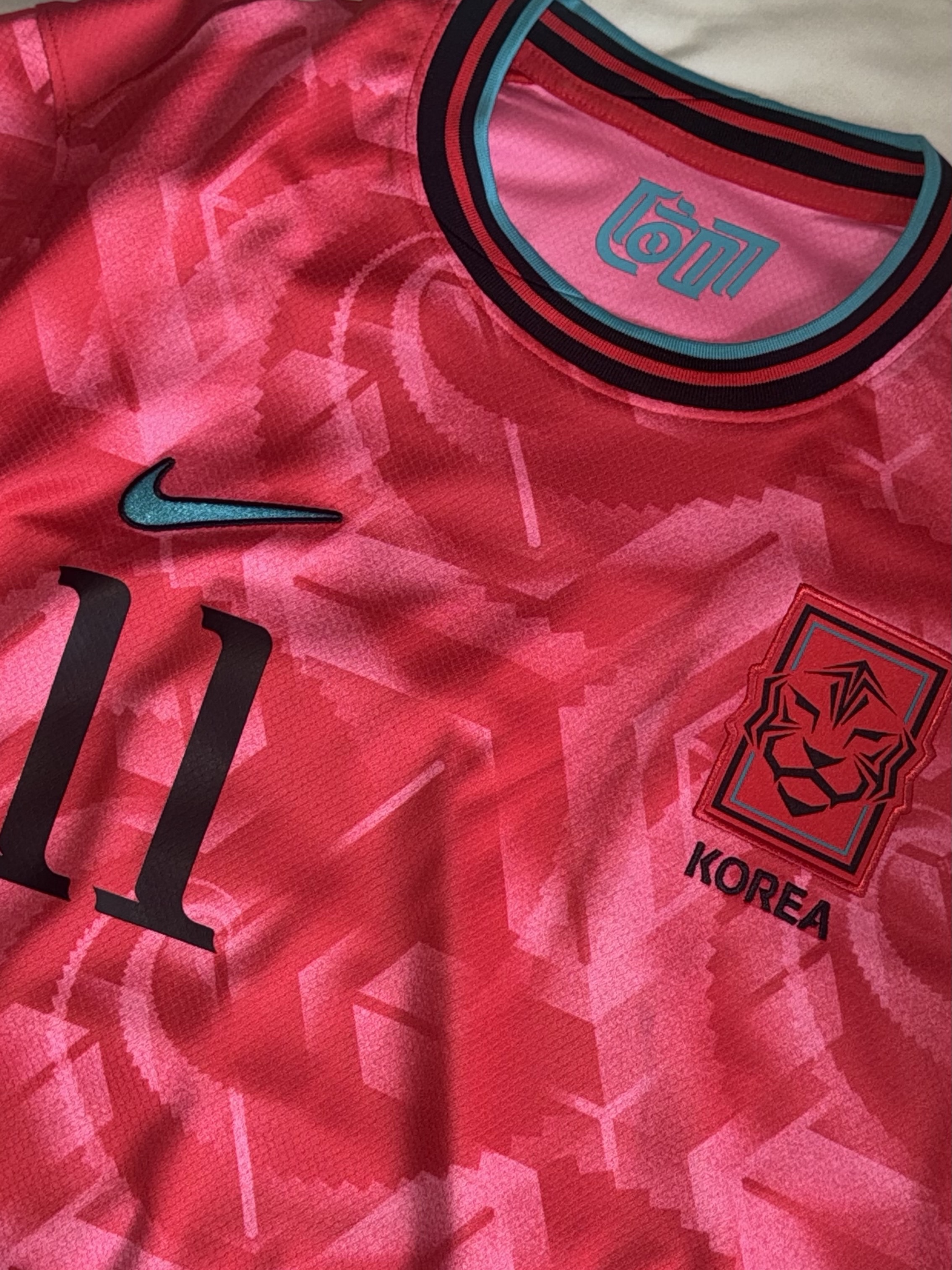 Nike Korea 2023/24 Dri-Fit Stadium Home Replica Jersey Black Global Red - Asia (Non Marking Ver.) 착용 스타일 - 1