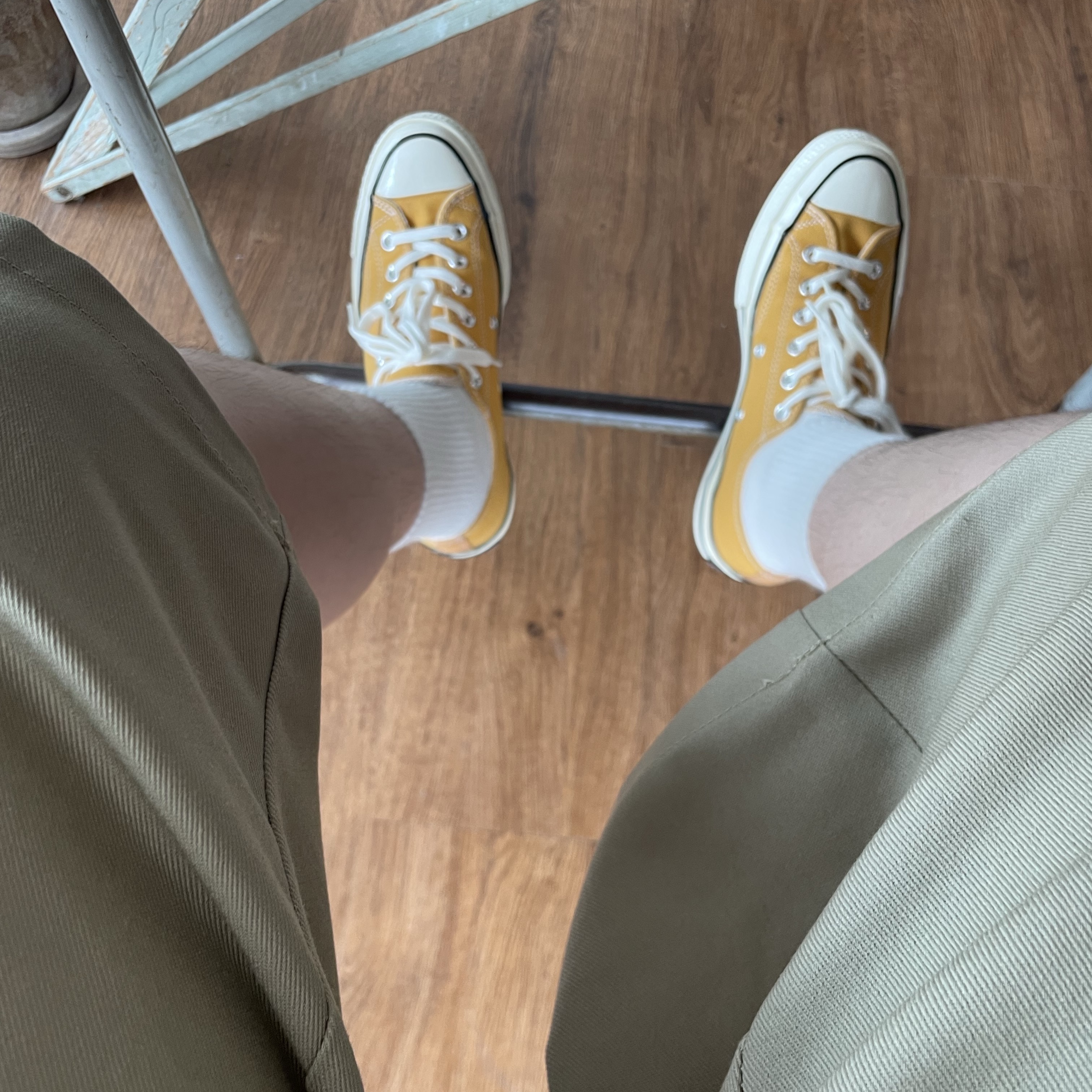 Converse Chuck 70 Ox Vintage Canvas Sunflower 착용 스타일