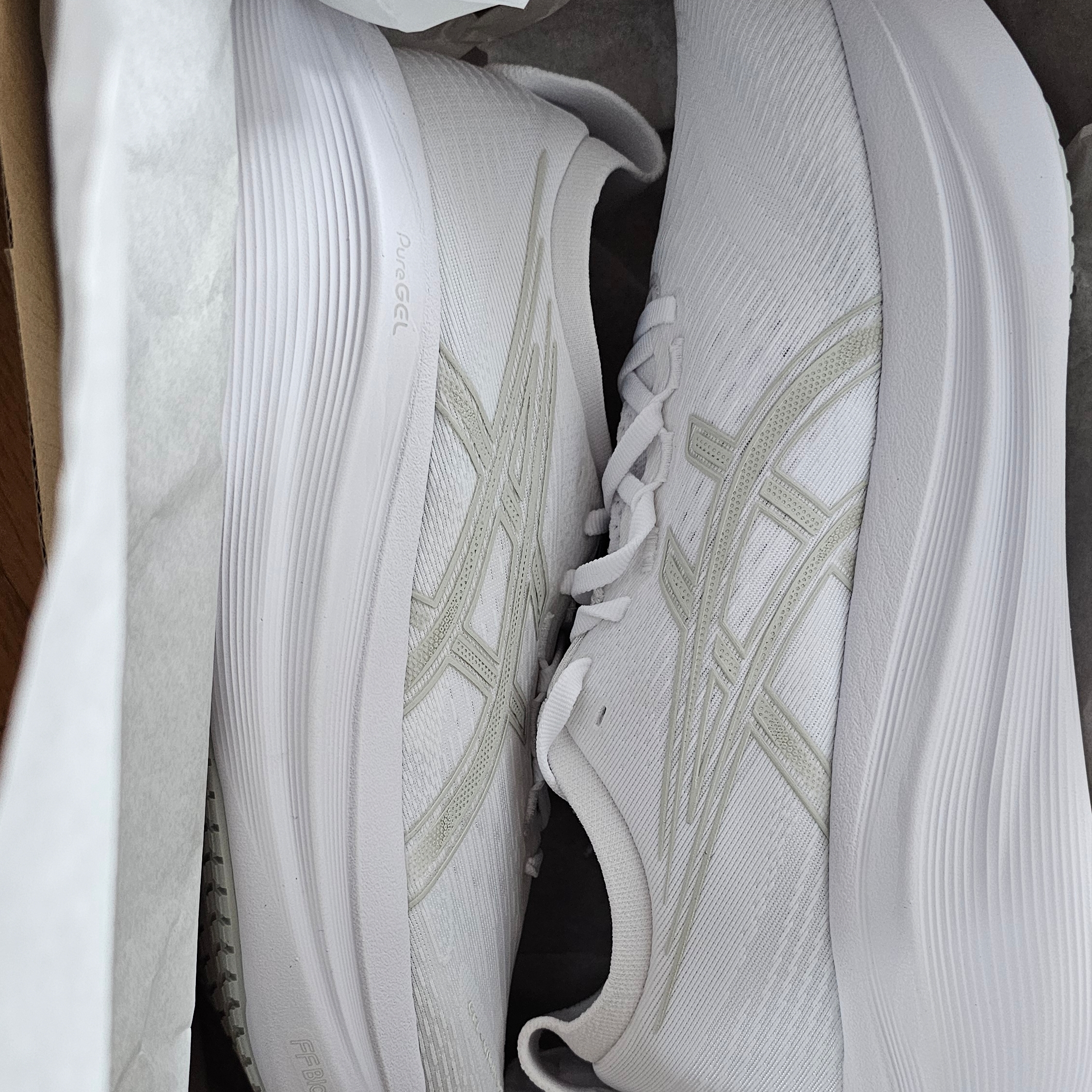 Asics Gel-Nimbus 27 White Glacier Grey - D Standard 착용 스타일