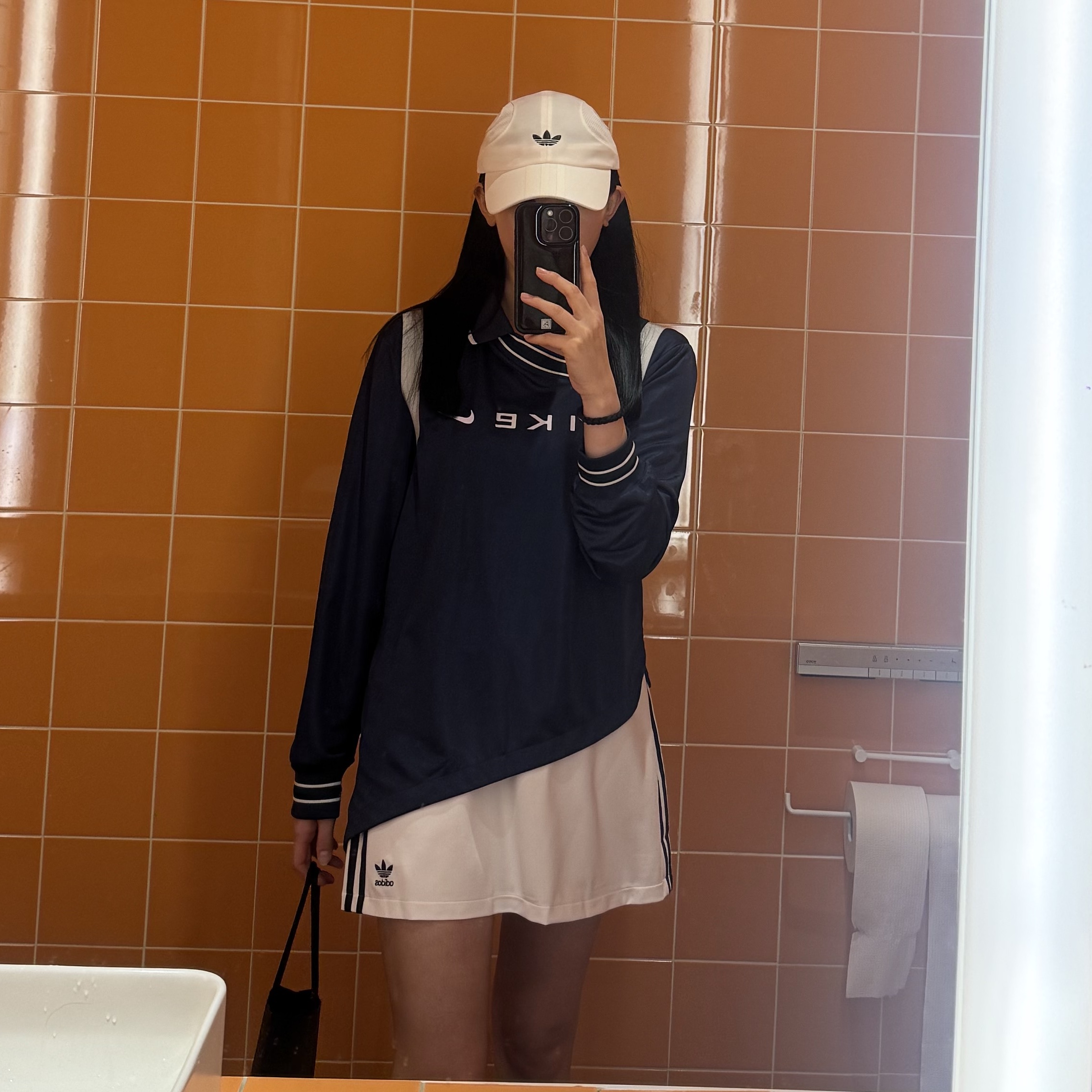 (W) Nike NSW Dri-Fit Jacquard L/S Jersey - Asia 착용 스타일 - 1