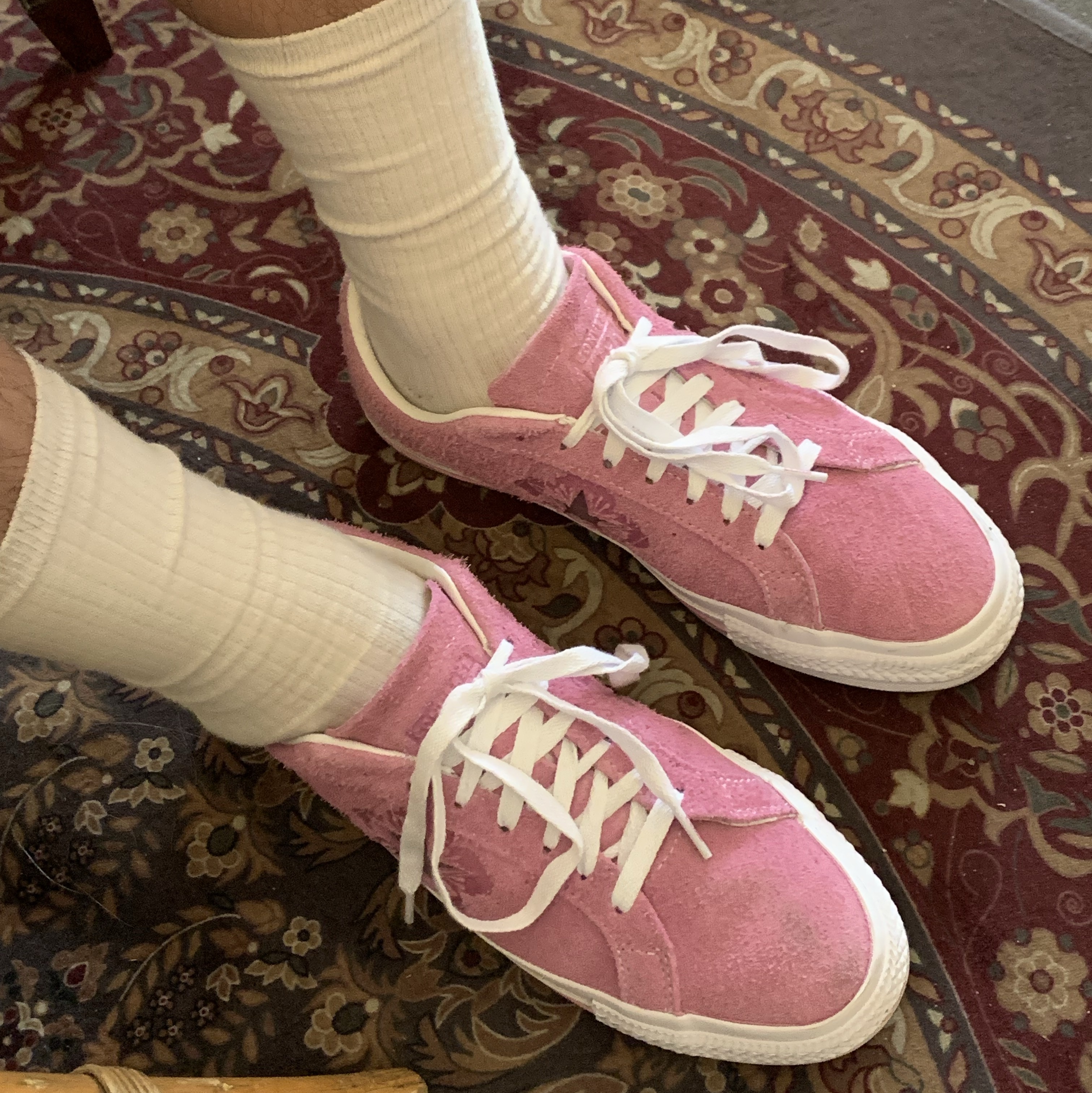 Converse One Star Pro Flower Light Orchid 착용 스타일 - 2