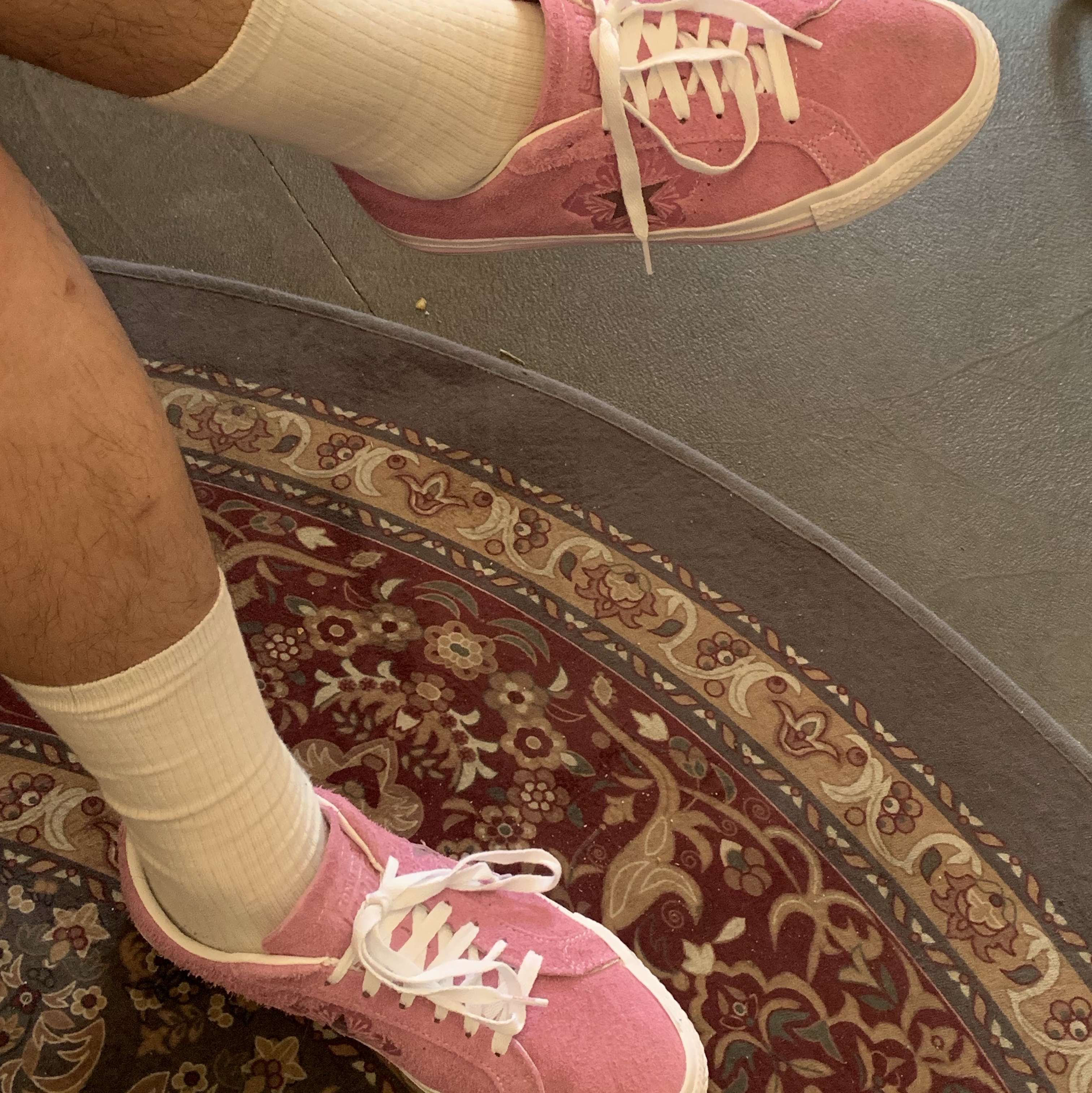 Converse One Star Pro Flower Light Orchid 착용 스타일 - 3