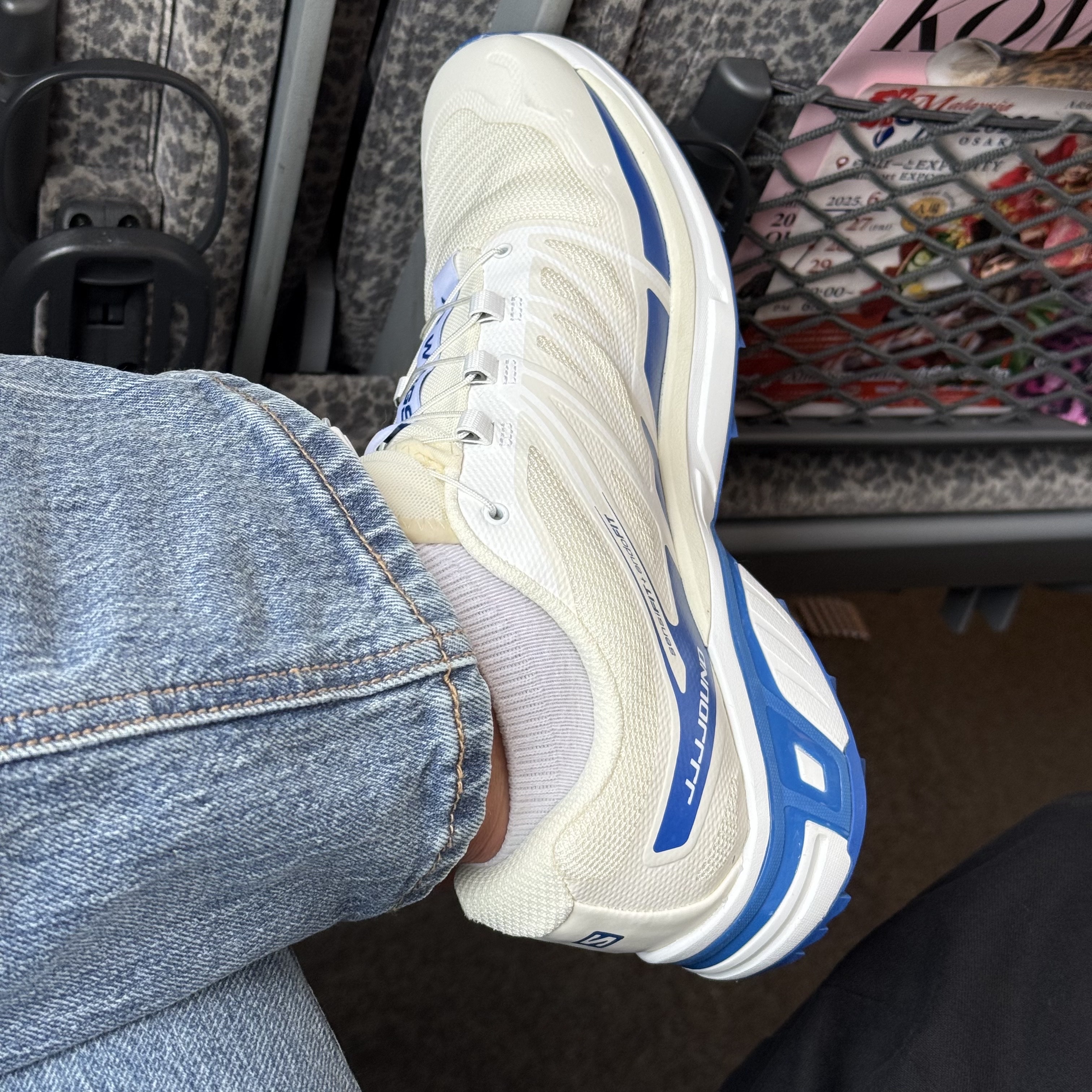 Salomon x JJJJound XT-Wings 2 White Lapis Blue 착용 스타일