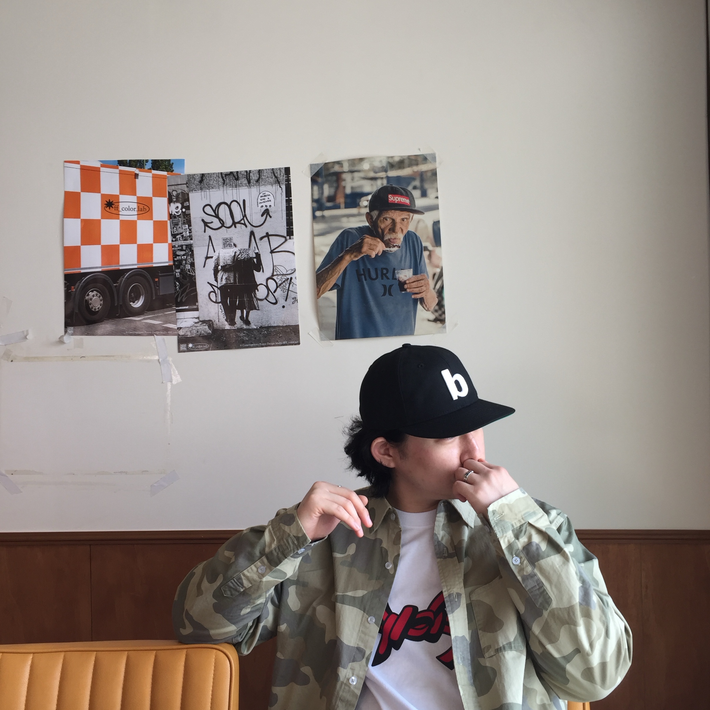 Supreme Wings T-Shirt Navy - 25SS 착용 스타일 - 2