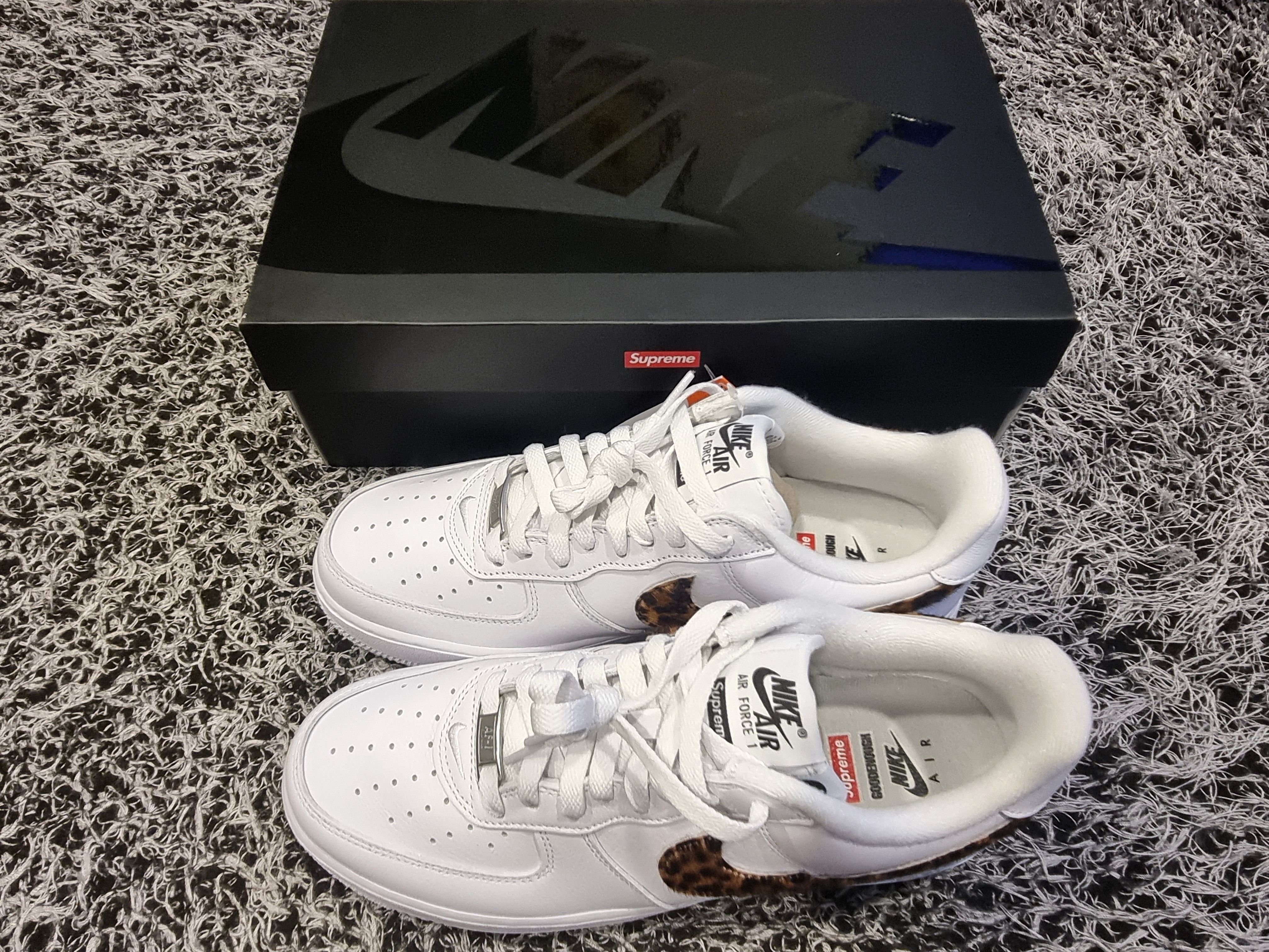 Nike x Supreme x GOODENOUGH Air Force 1 Low White - 25SS 착용 스타일 - 8
