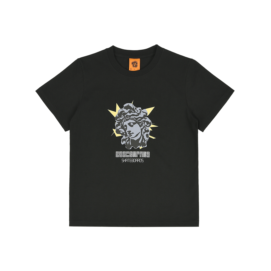 ersco-0085 ersco Medusa T-Shirt Black