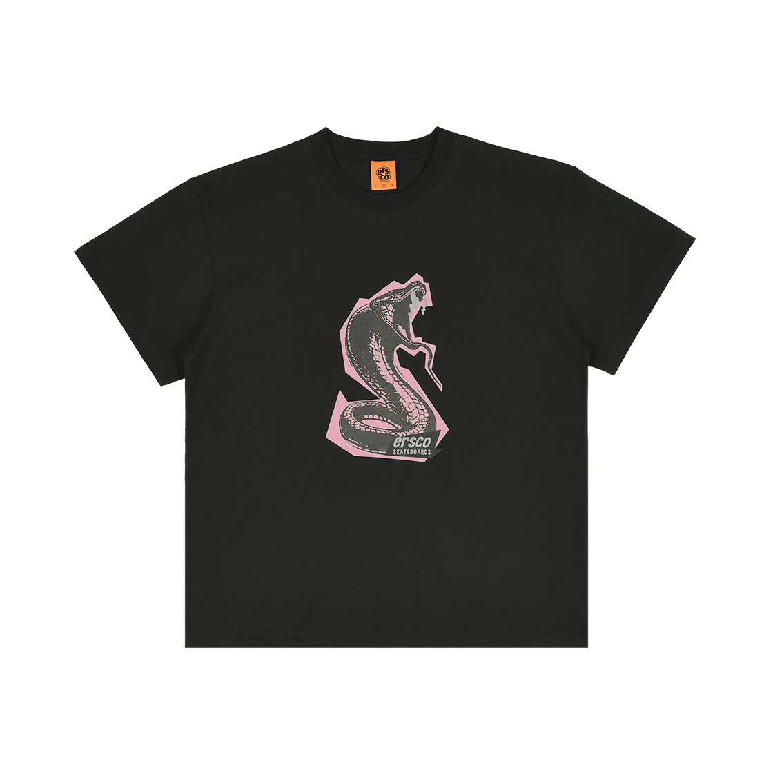 이알에스코 스네이크 티셔츠 블랙