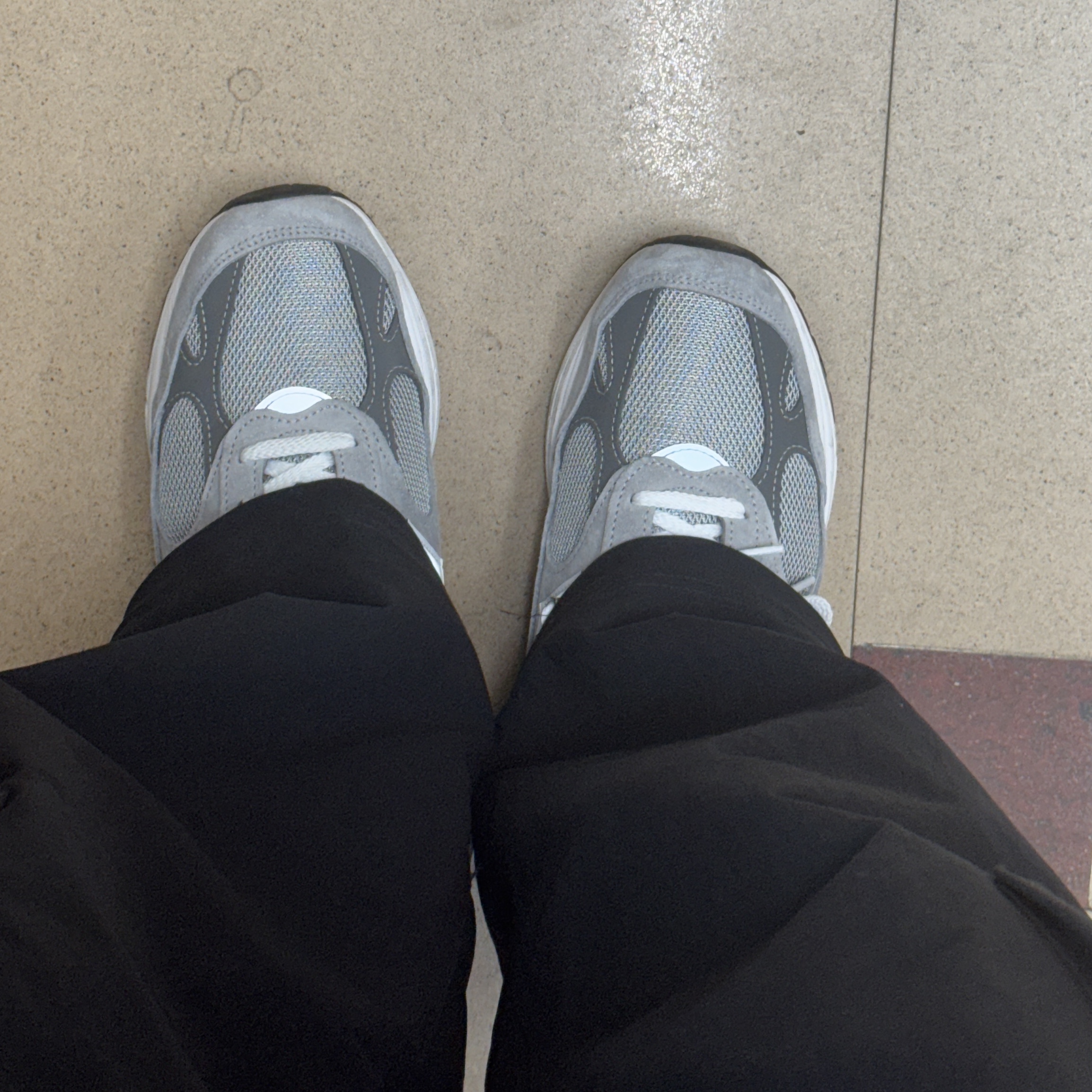 New Balance 993 Made in USA Grey - D Standard 착용 스타일