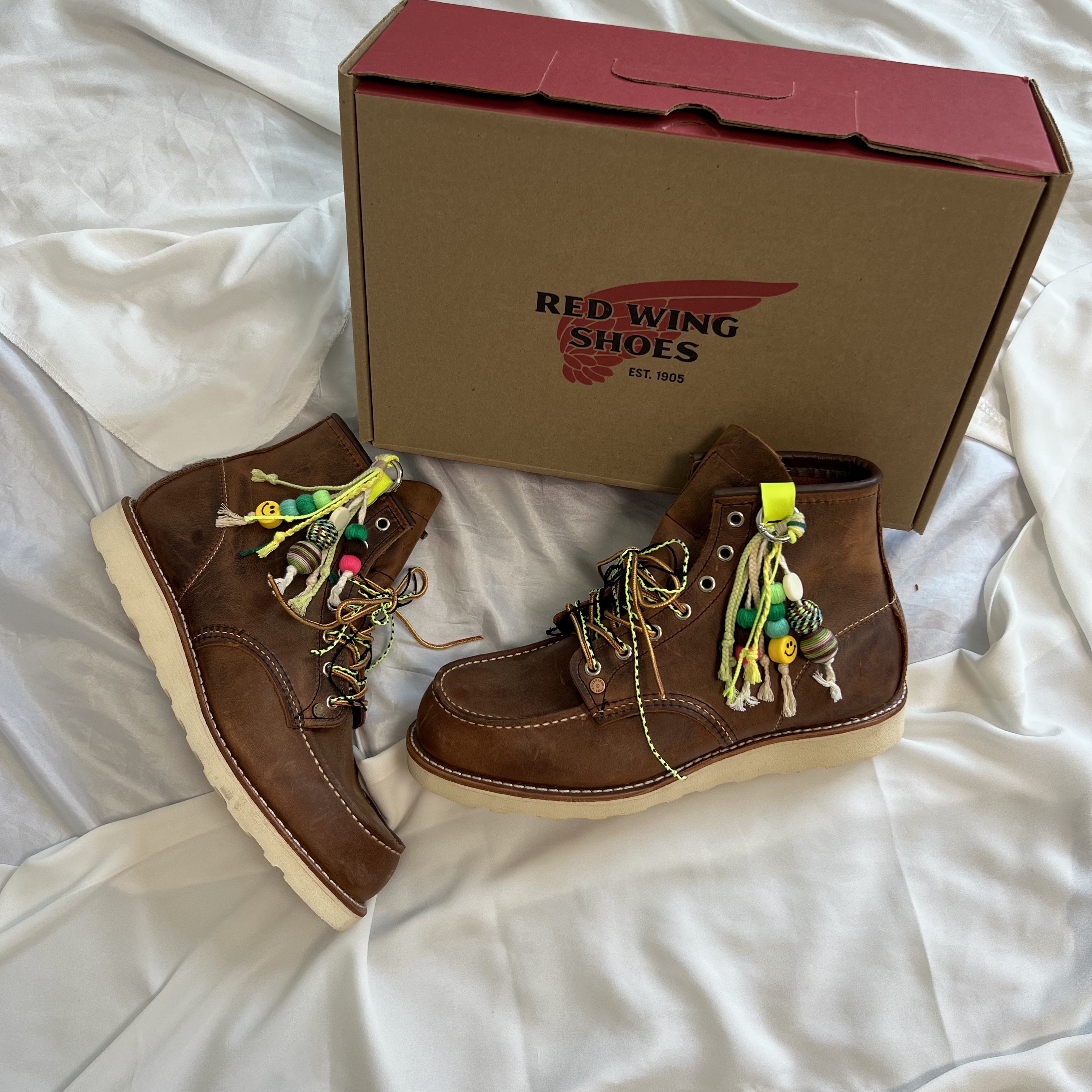 Red Wing 6 Inch Classic Moc Toe 8876 Copper Rough & Tough - EE 착용 스타일 - 3