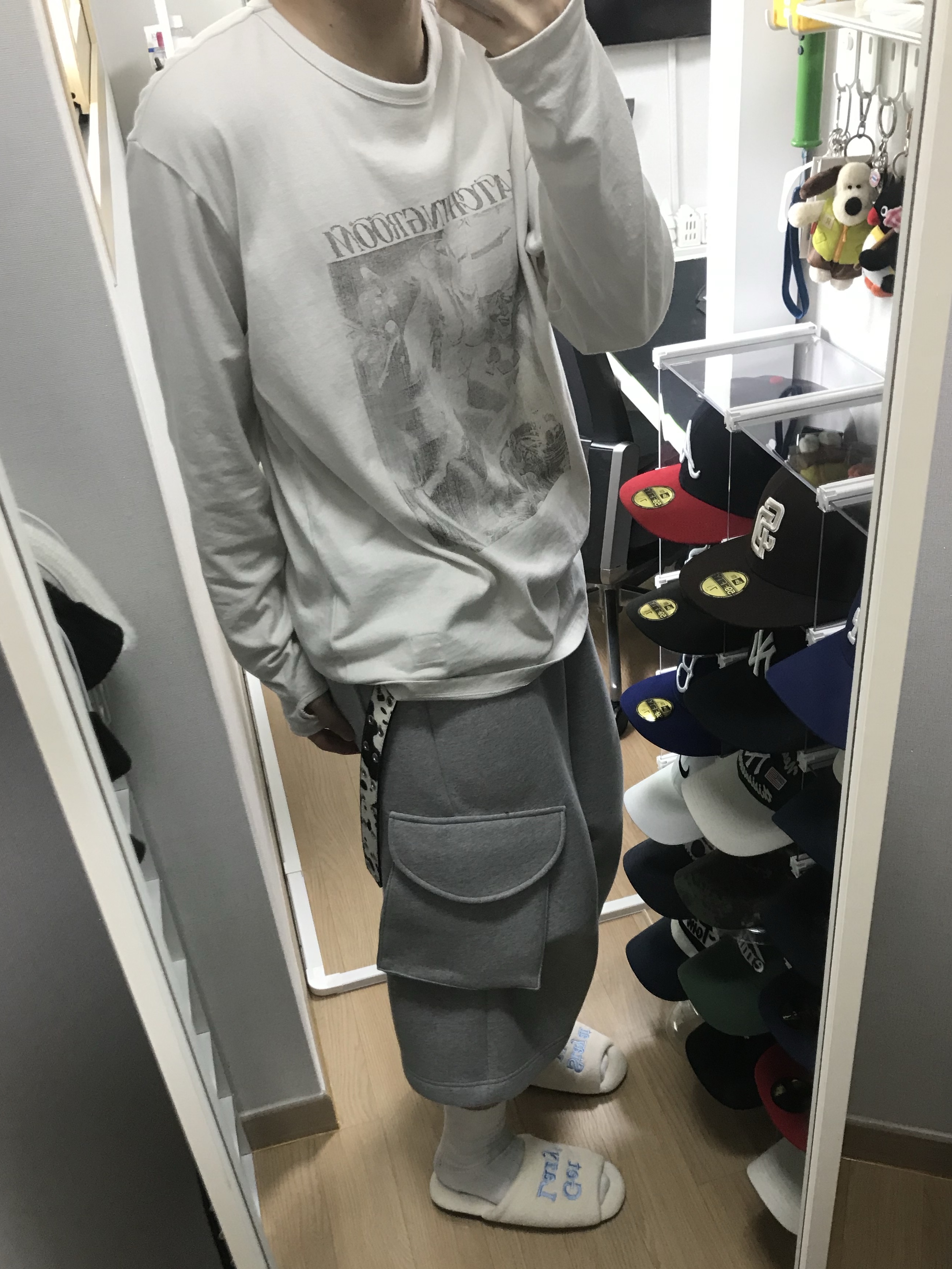 Kamien x MJD Double Hole Belt Oreo Calf Hair 착용 스타일 - 2