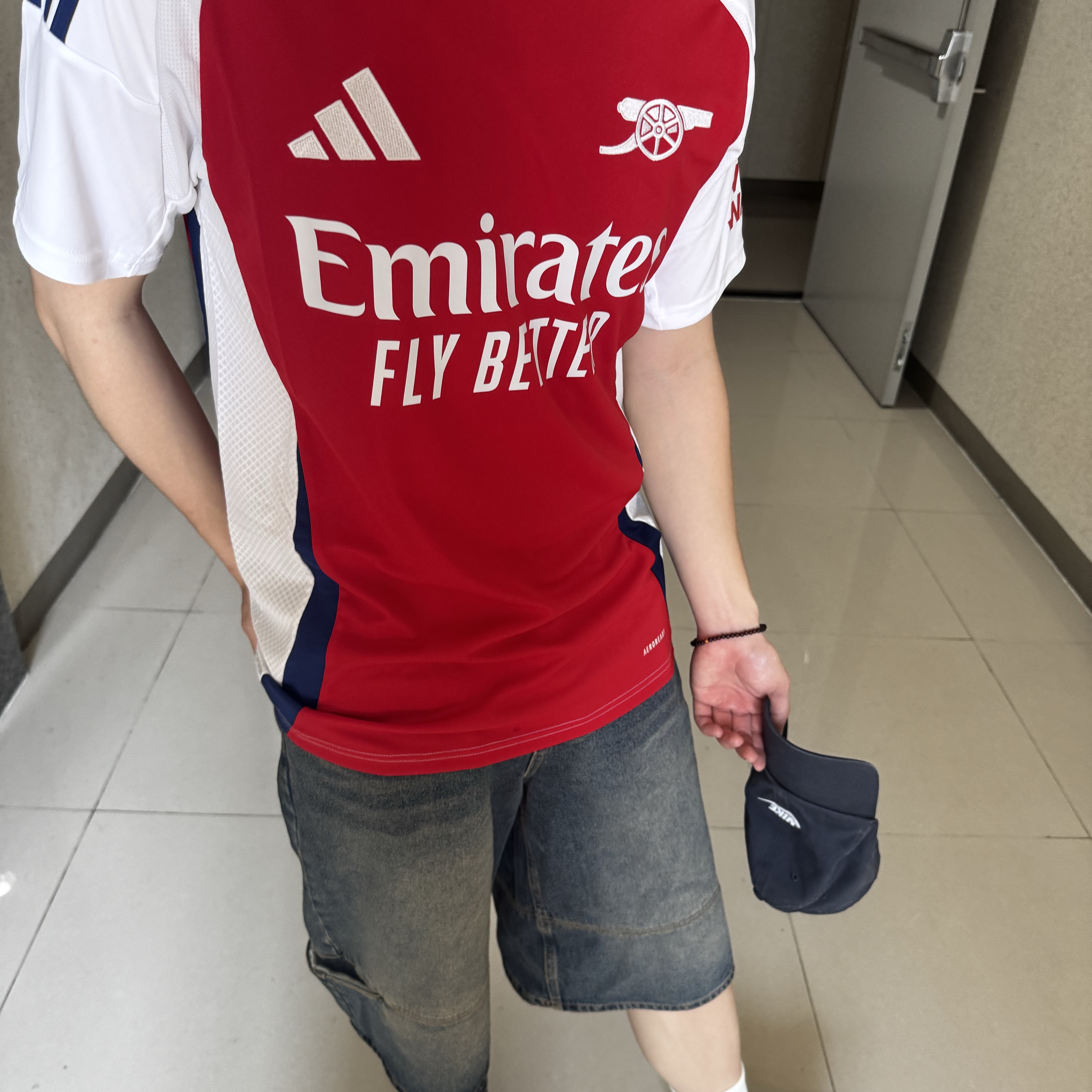 Adidas Arsenal 2024/25 Home Jersey Better Scarlet White - KR Sizing (Non Marking Ver.) 착용 스타일