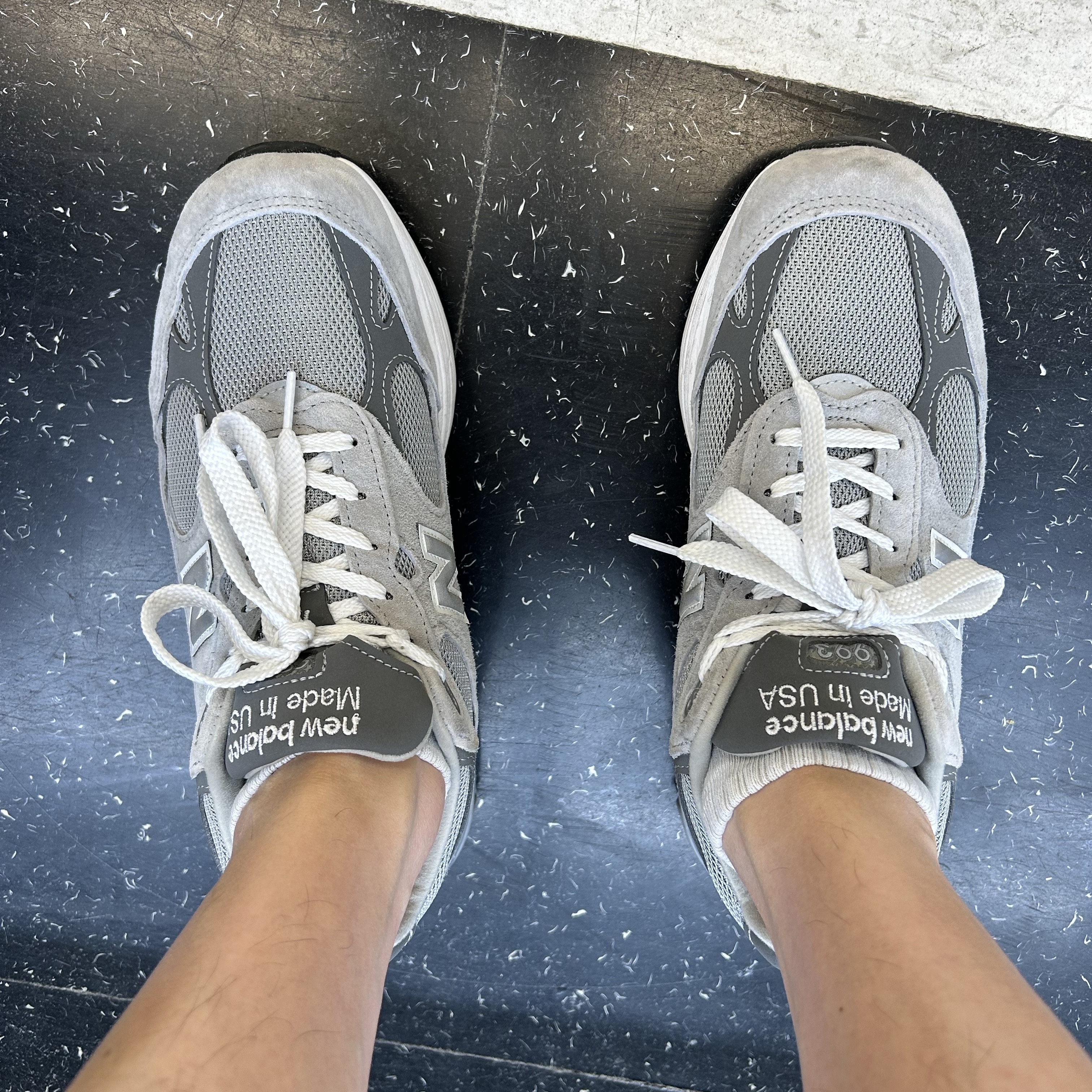 New Balance 993 Made in USA Grey - D Standard 착용 스타일
