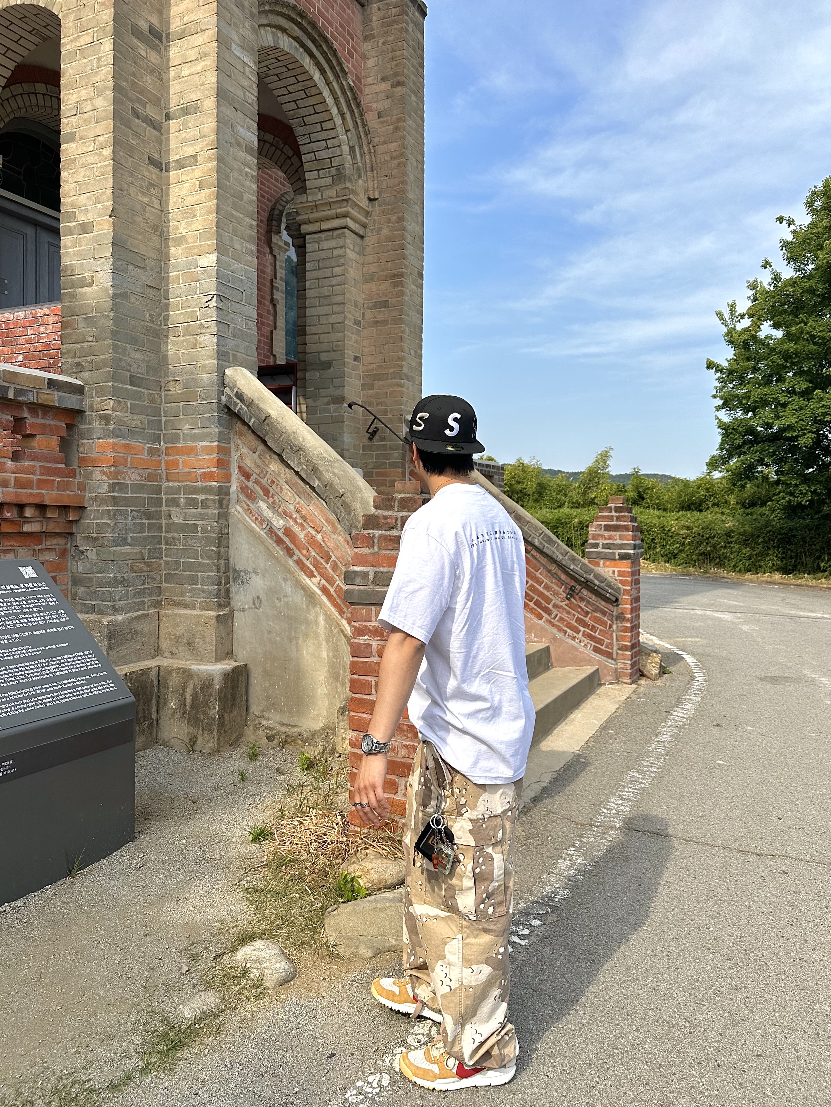 Stussy Ripstop Military Cargo Pants Desert Camo, Supreme Multi S Logo New Era Black - 25SS 착용 스타일 - 4
