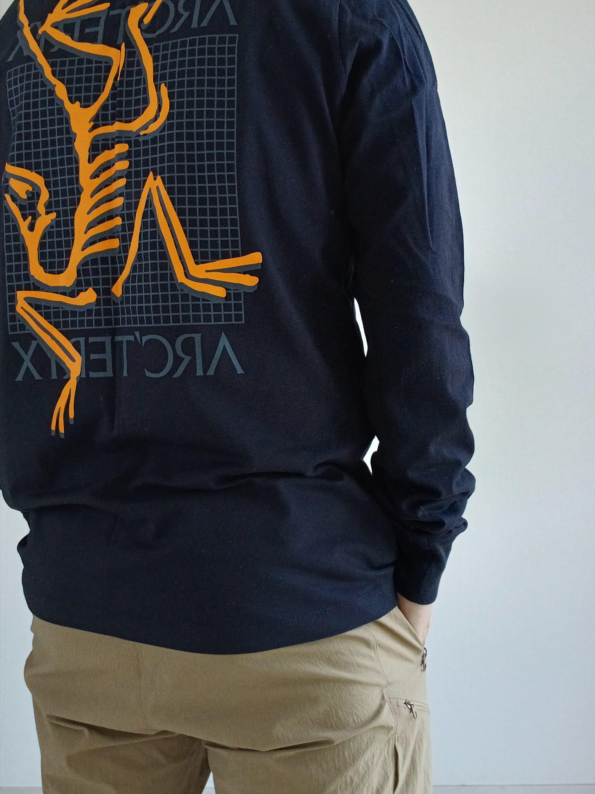 Arc'teryx Arc'Multi Bird Logo LS T-Shirt Black, Arc'teryx Gamma Quick Dry Shorts 9 Inch Canvas 착용 스타일 - 8
