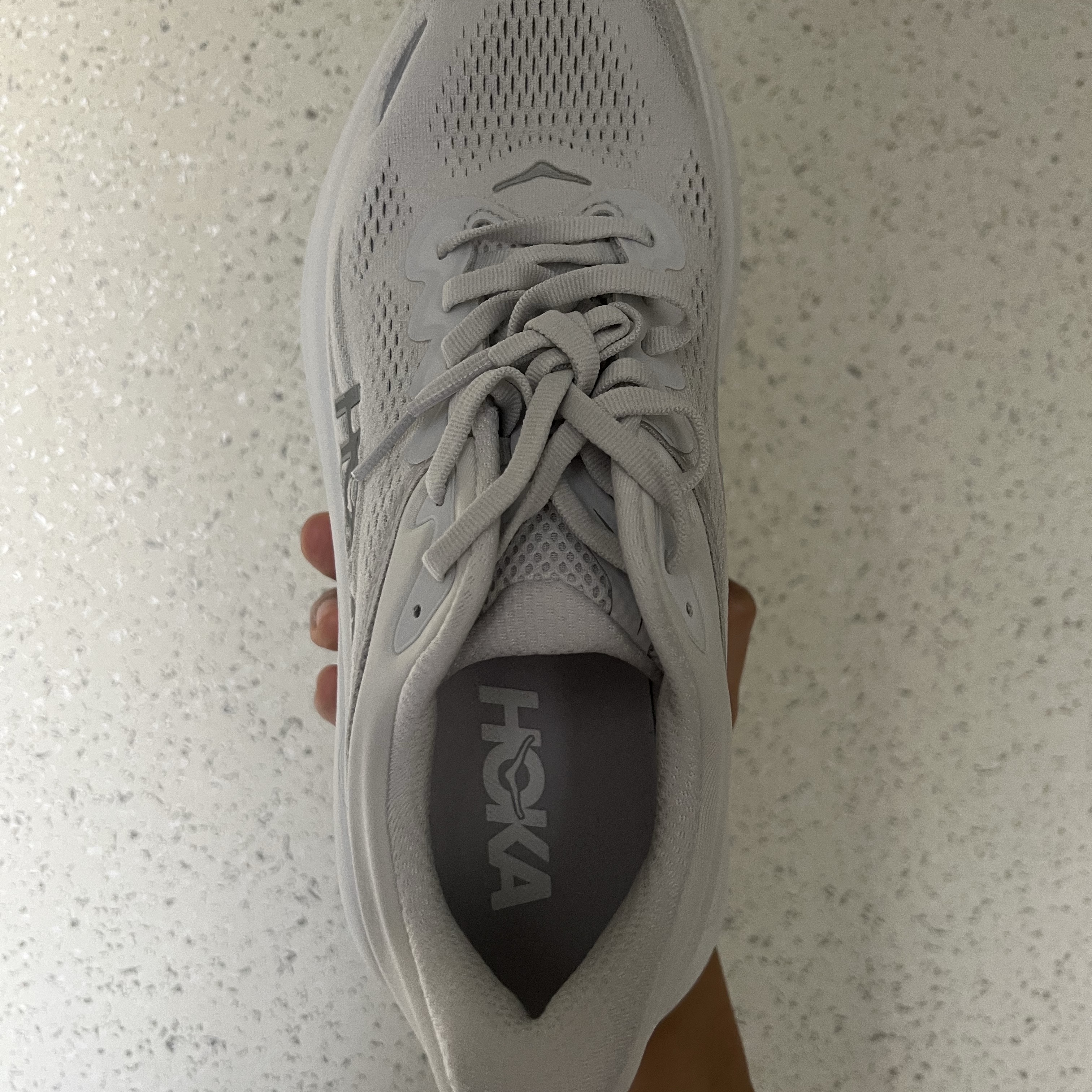 (W) Hoka Bondi 9 Stardust Silver - Wide 착용 스타일 - 4