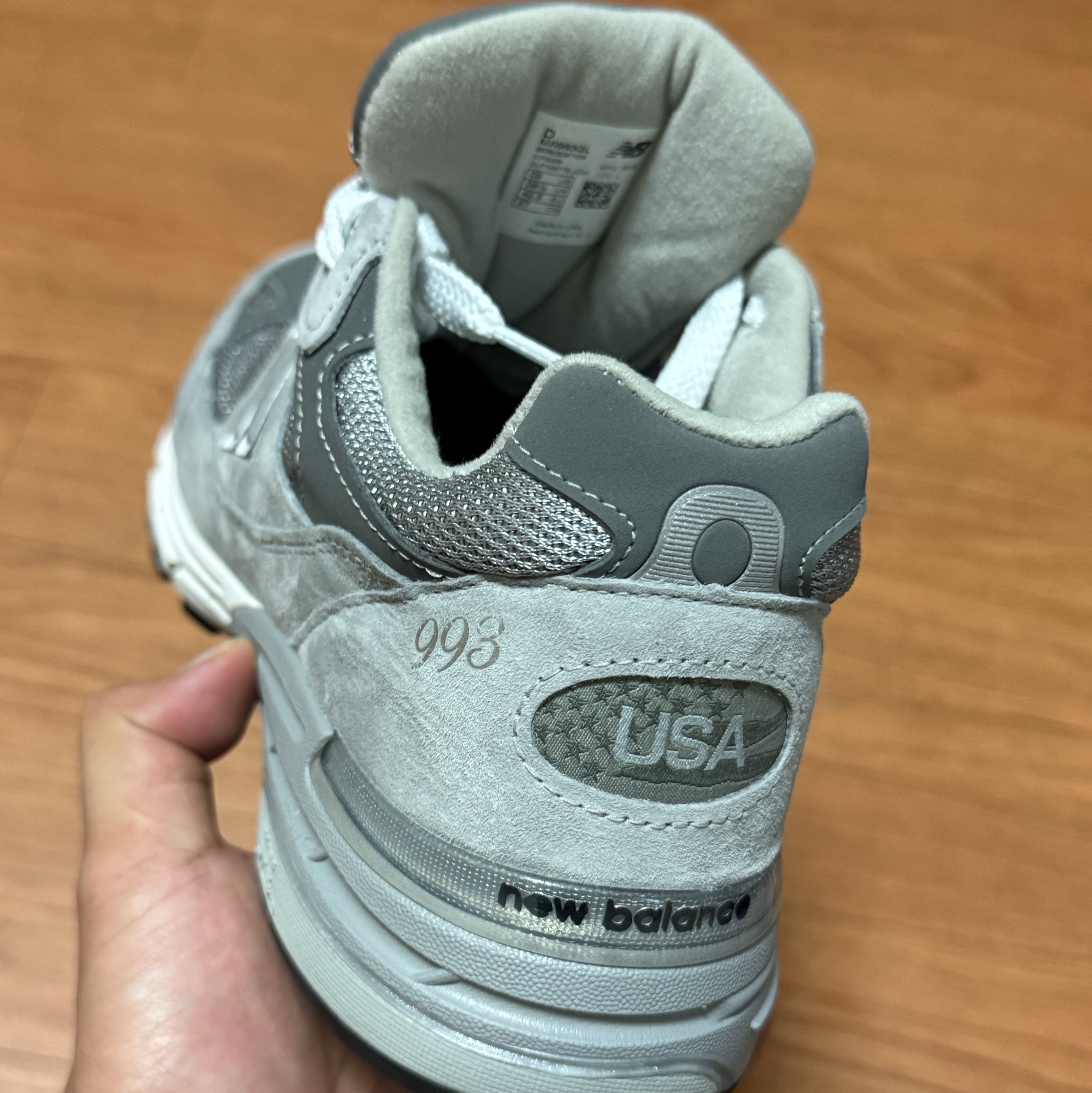 New Balance 993 Made in USA Grey - D Standard 착용 스타일
