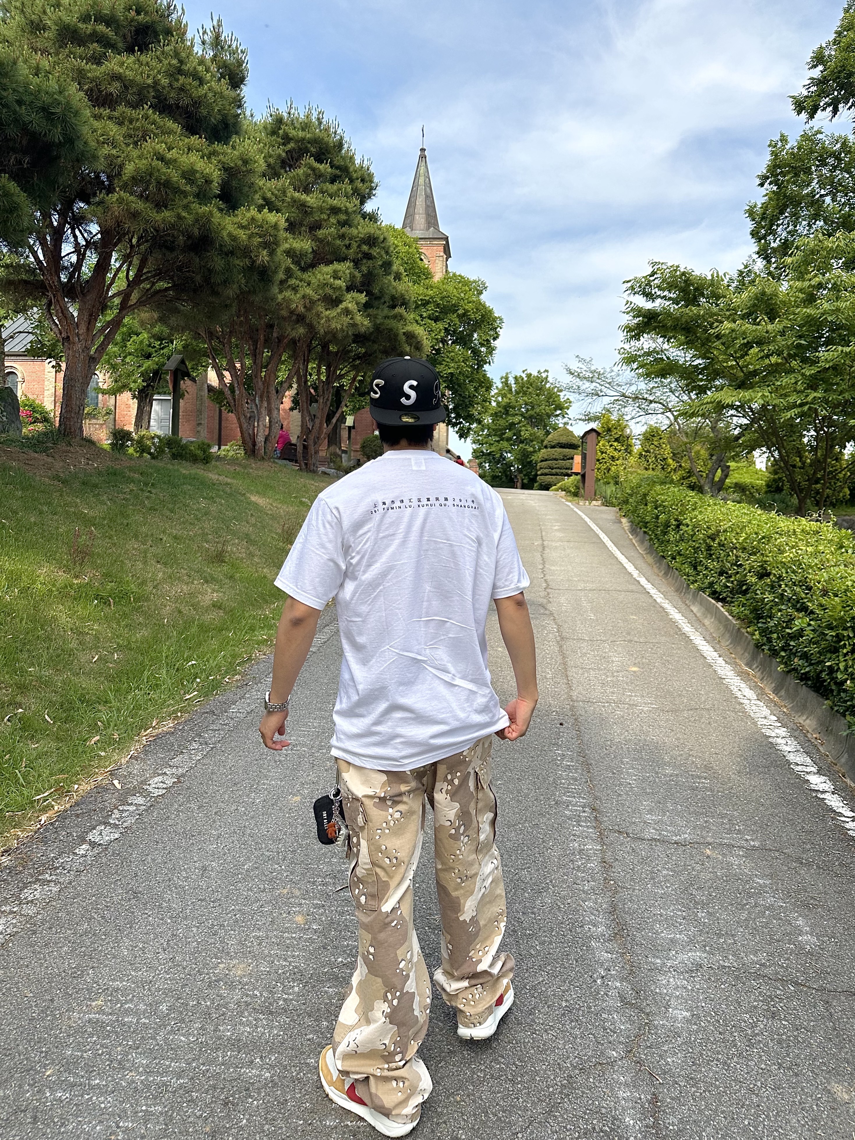 Stussy Ripstop Military Cargo Pants Desert Camo, Supreme Multi S Logo New Era Black - 25SS 착용 스타일 - 3