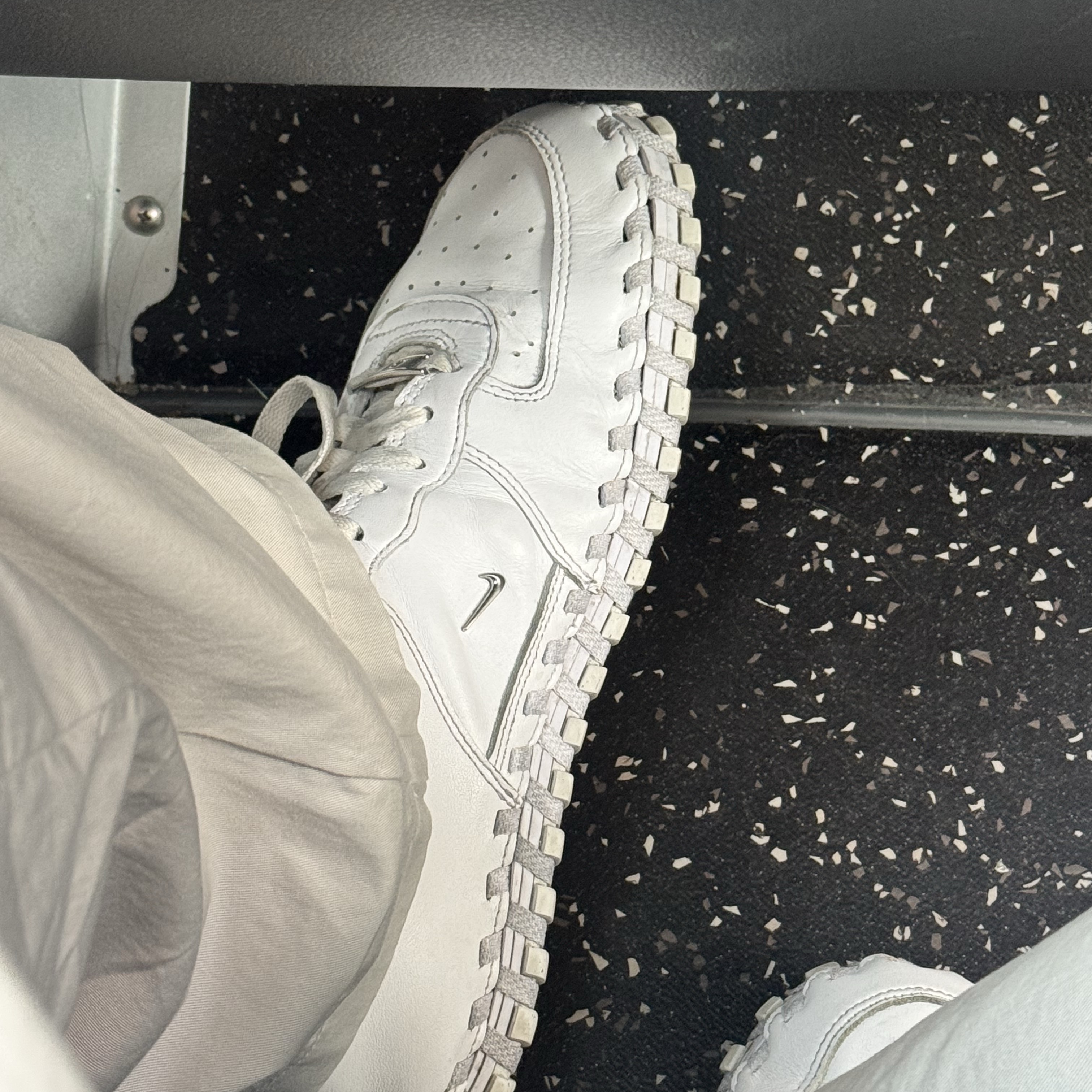 Nike x Jacquemus J Force 1 Low LX SP White 착용 스타일
