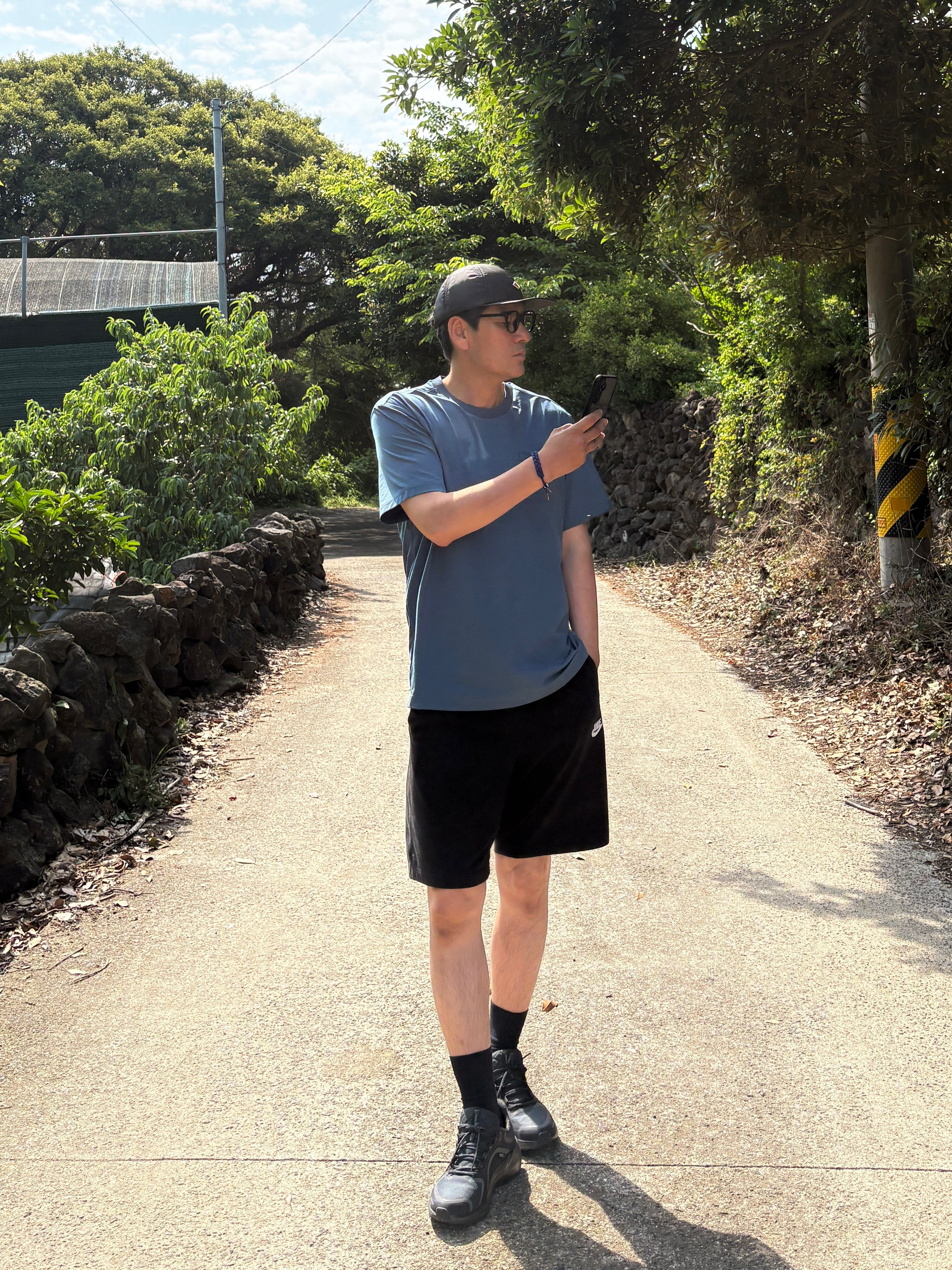 Nike Pegasus Trail 5 Black Anthracite 착용 스타일 - 5