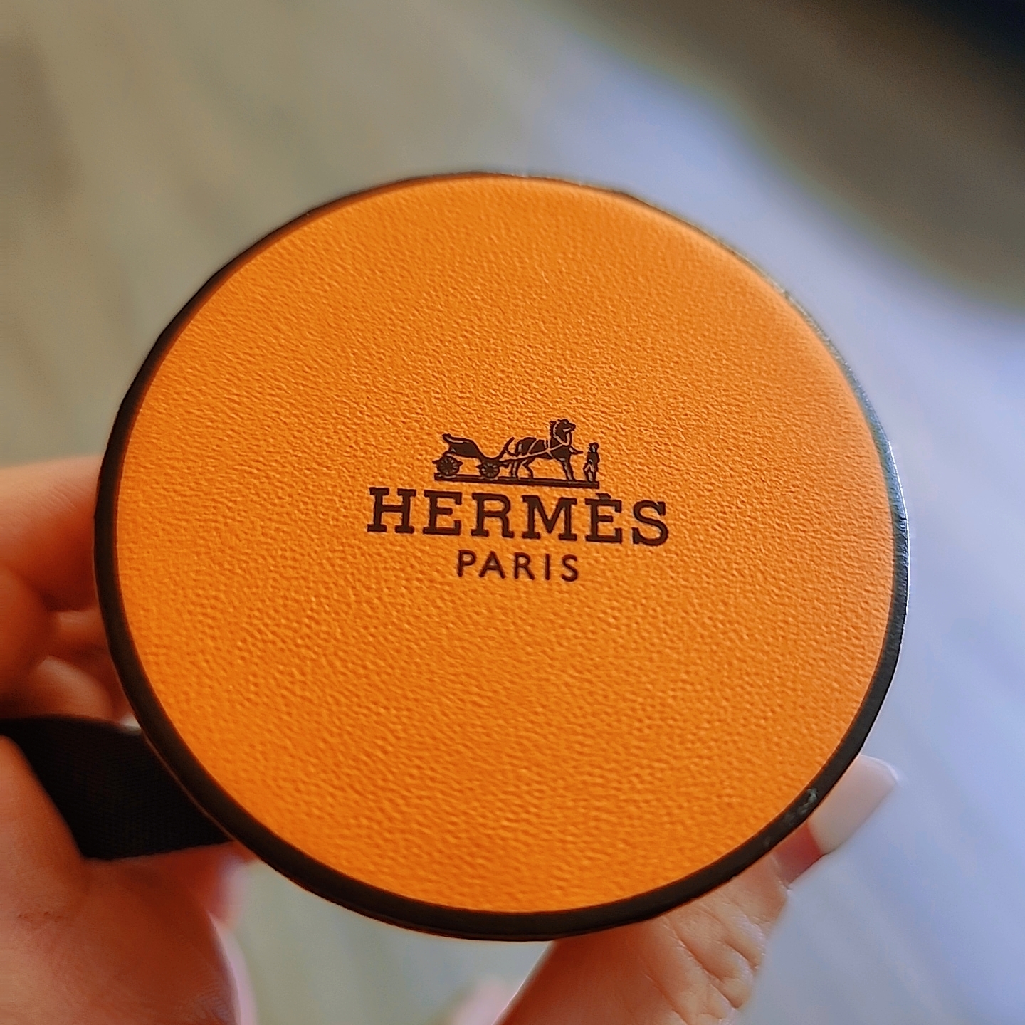(W) Hermes Bouquets Sellier Twilly Blanc Noir Caramel 착용 스타일