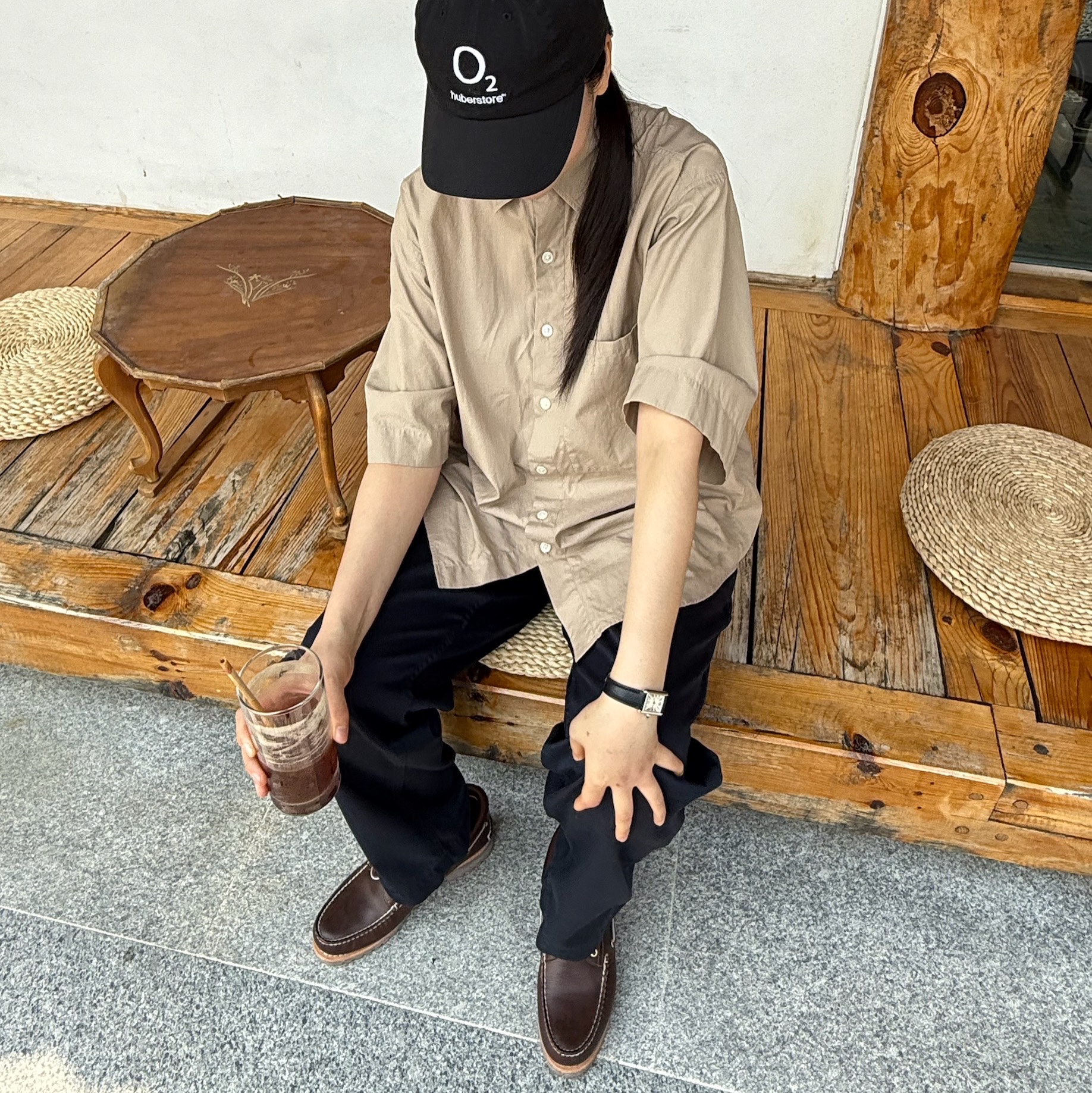 Timberland Classic 3-Eye Boat Shoes Brown - Wide, Porter Frame Shoulder Bag Black 착용 스타일 - 1