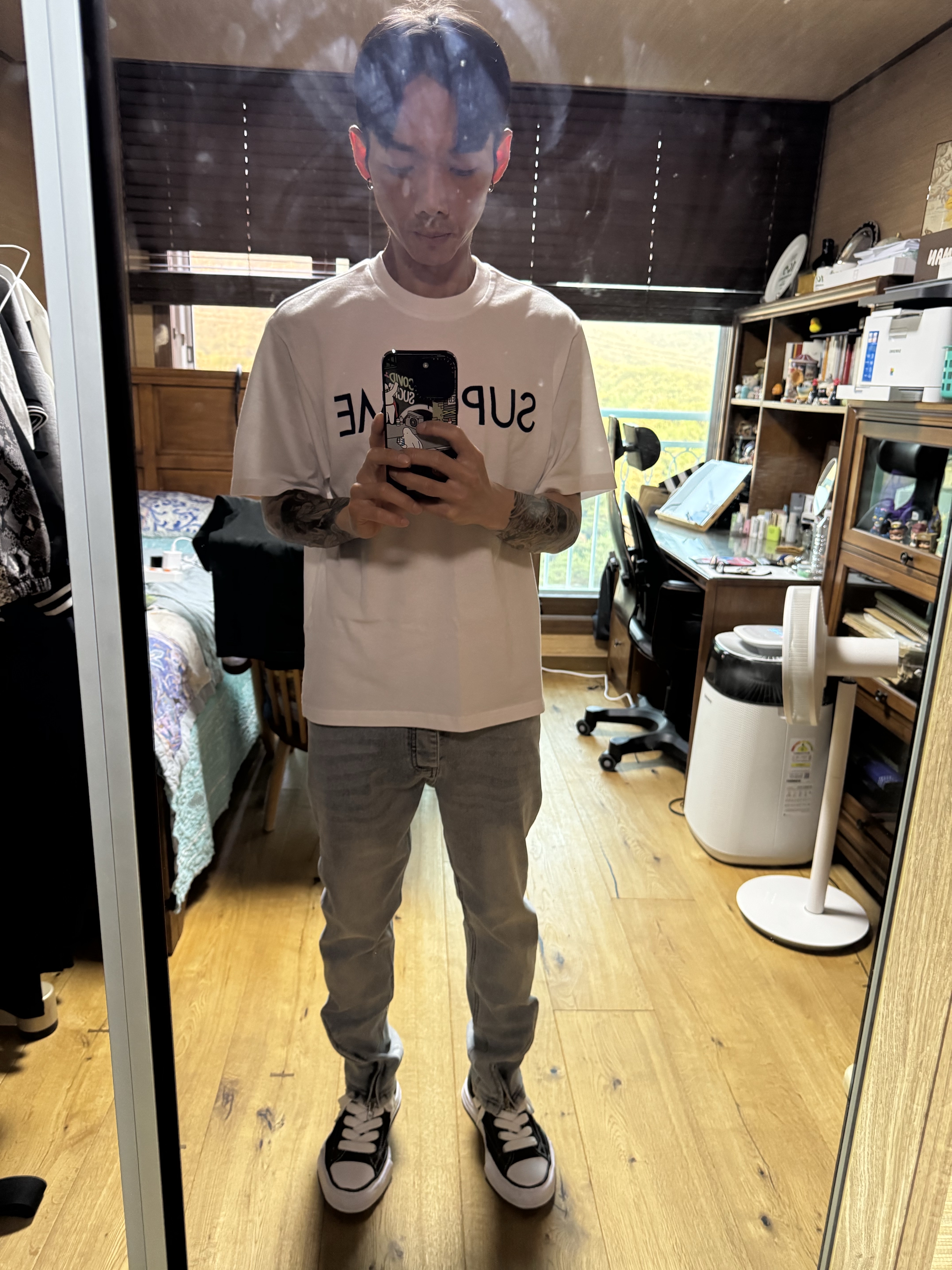 Supreme Capital S/S Top White - 25SS, Maison Mihara Yasuhiro Peterson OG Sole Canvas Low Sneakers Black 착용 스타일
