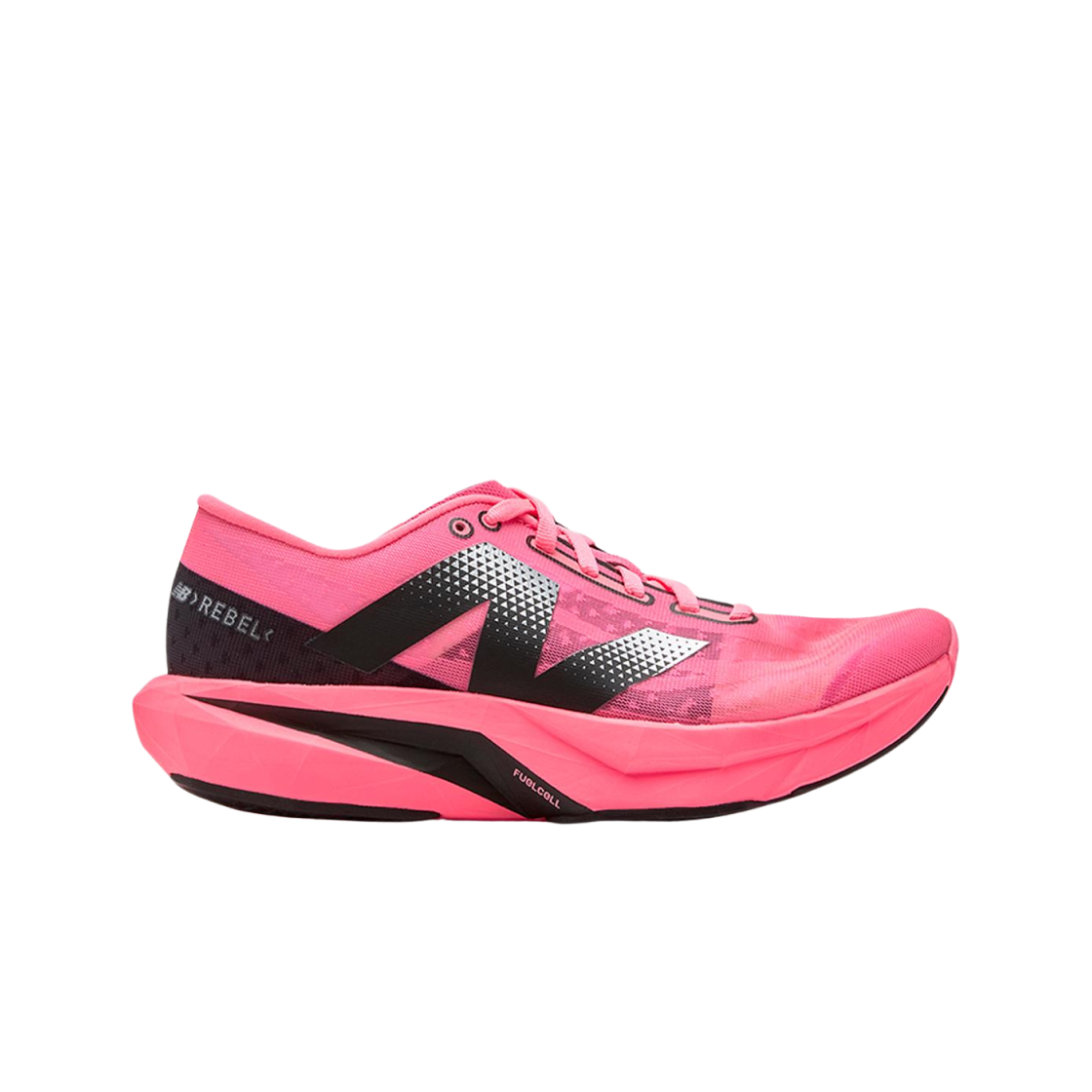(W) 뉴발란스 퓨어셀 레벨 v4 울트라 핑크 블랙 - D 와이드((W) New Balance Fuelcell Rebel v4 Ultra Pink Black - D Wide) - 1