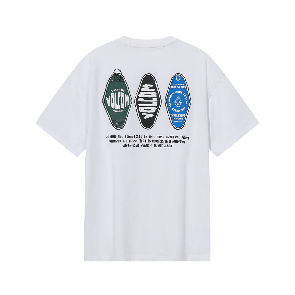 볼컴 키 홀더 티셔츠 (화이트)(Volcom Keyholder Short Sleeve White)