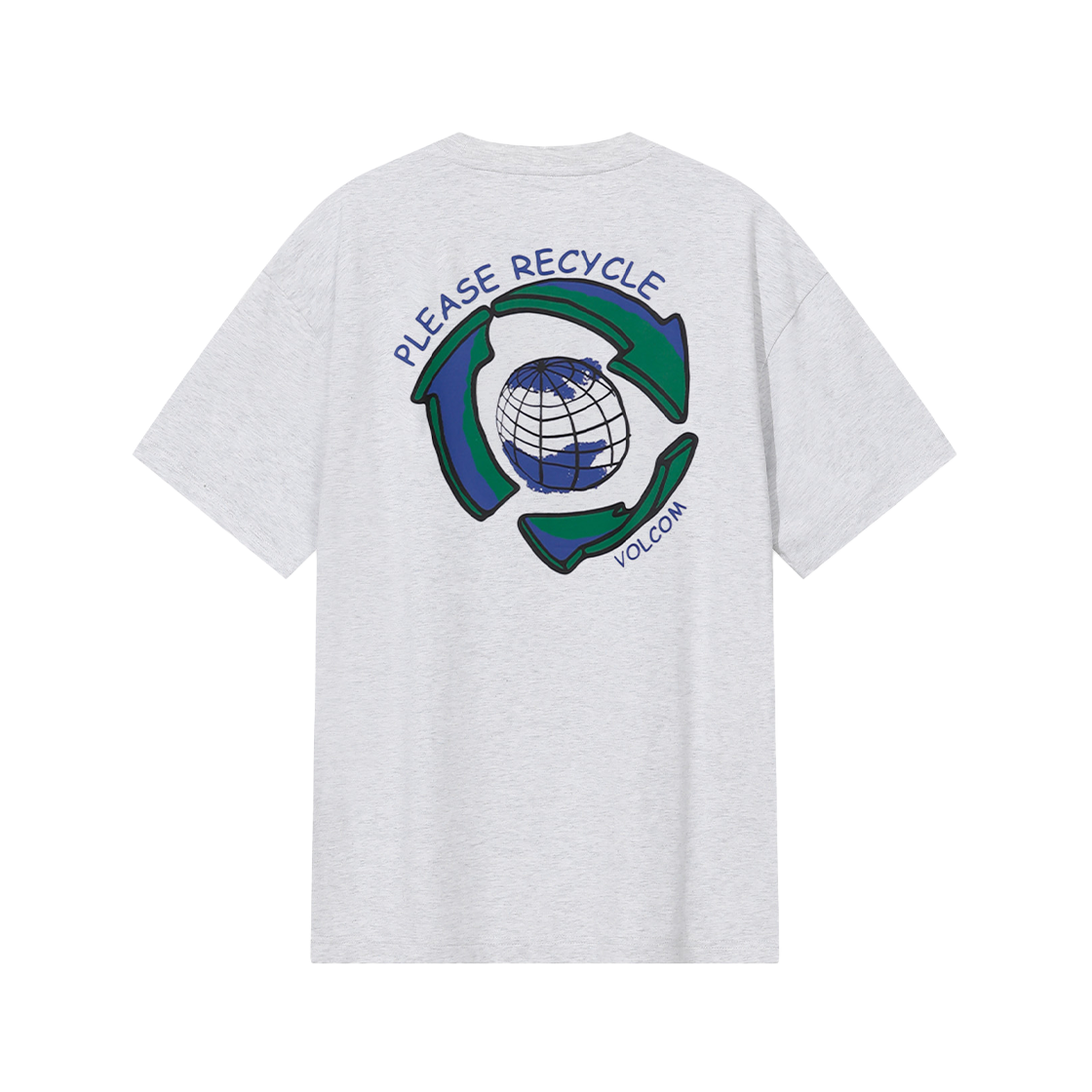 볼컴 리사이클 티셔츠 (아이스 그레이)(Volcom Recycle Short Sleeve Ice Grey)