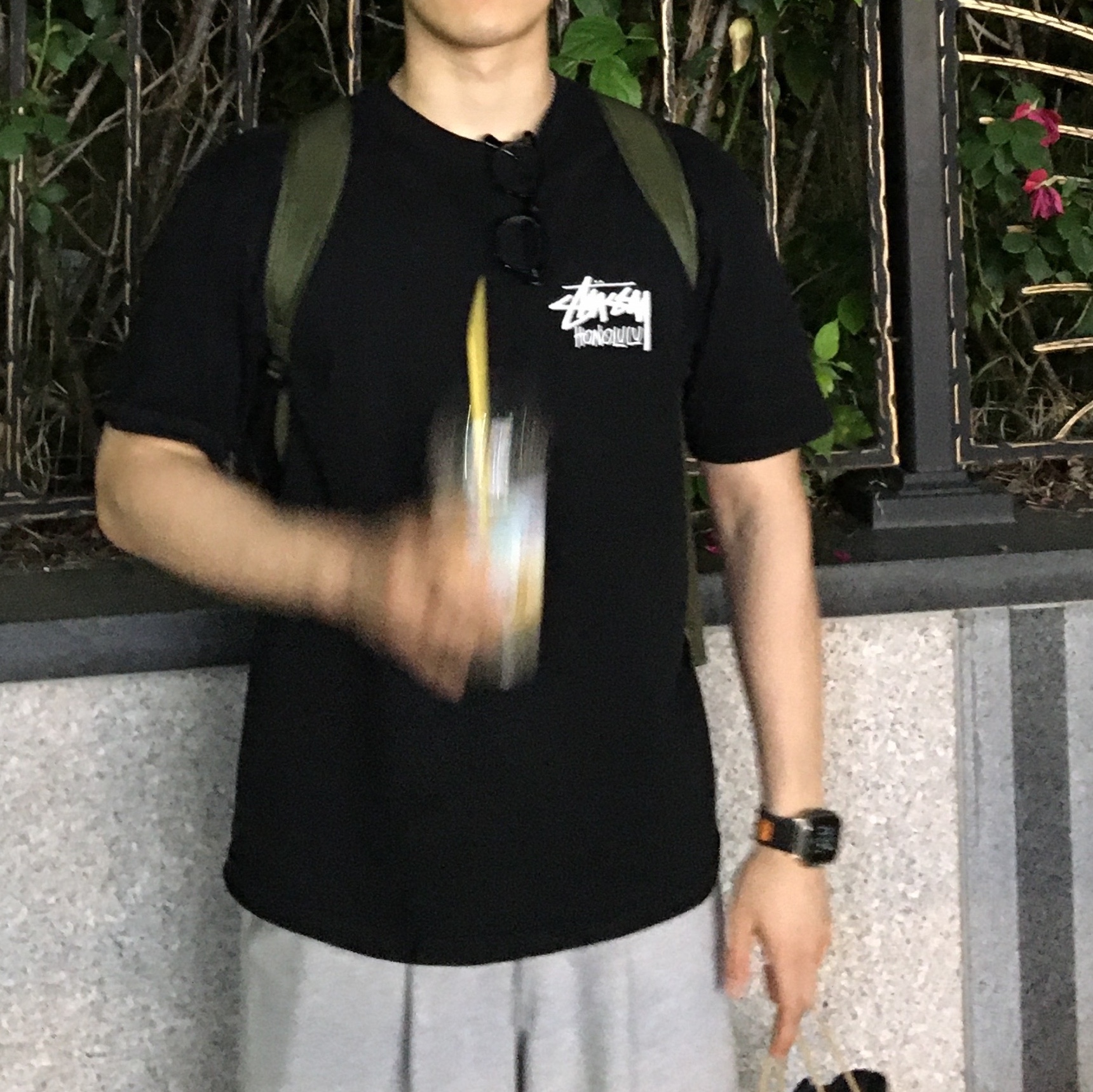 Stussy Stock Honolulu T-Shirt Black 착용 스타일