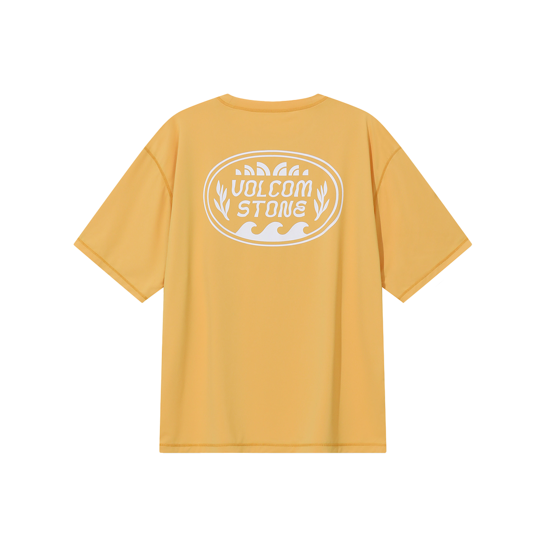 VA252RG201OR Volcom Exclusive Round Rash Guard Short Sleeve Orange