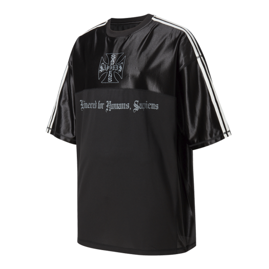 SP25SSTS009BK Sapiens Neo Rugby Over Fit  Short Sleeves Black
