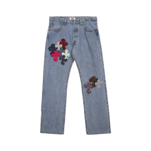 YARN- DENIMPT-25 Y.A.R.N.  Levi's 501 3D Cross Knit Motif Indigo