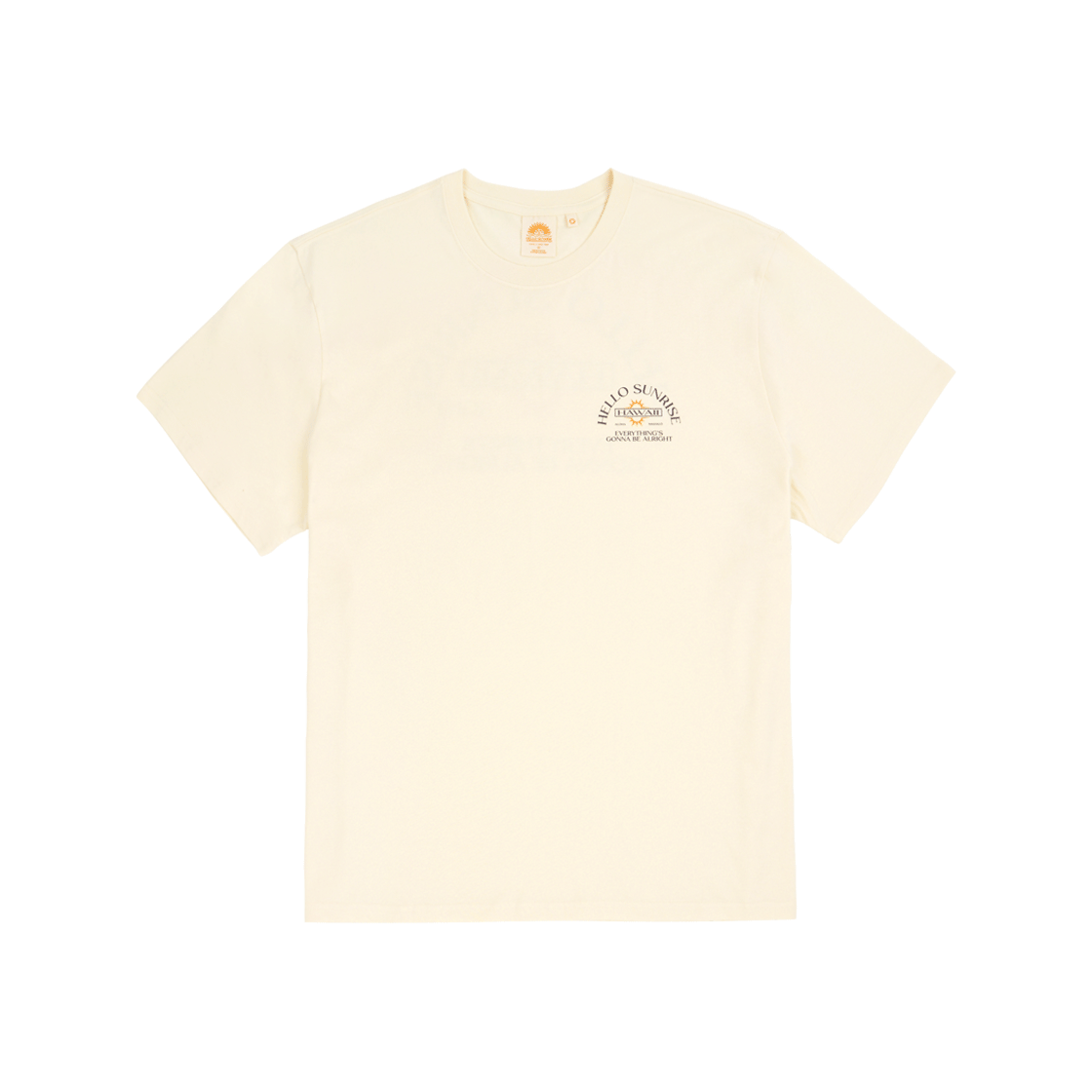 헬로선라이즈 하와이 아치 로고 티셔츠 크림(Hello Sunrise HAWAII Arch Logo Tee Cream)