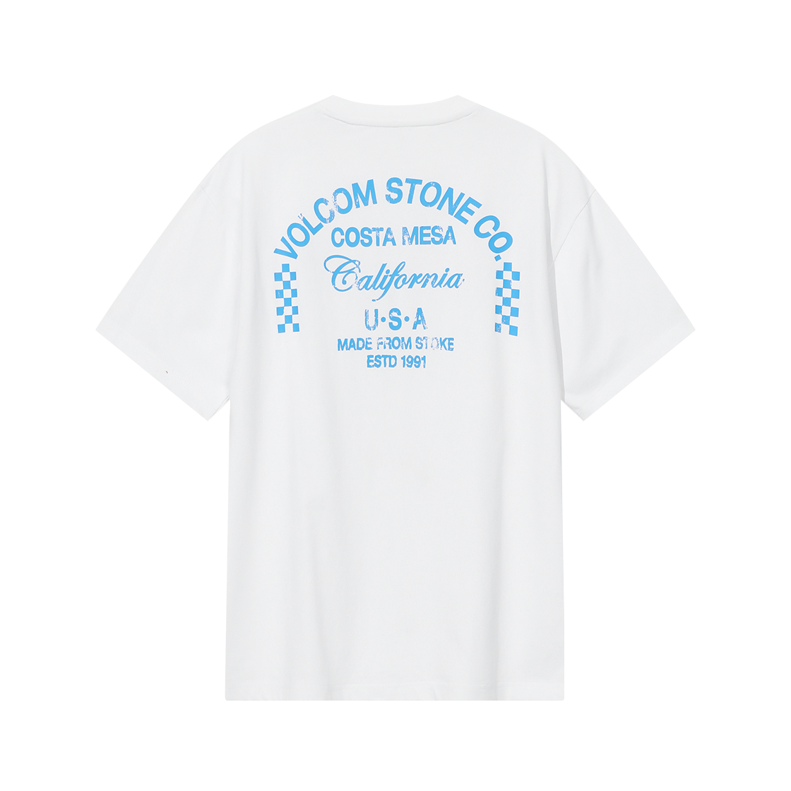 볼컴 어드레스 체커 티셔츠 (화이트)(Volcom Address checker Short Sleeve White)