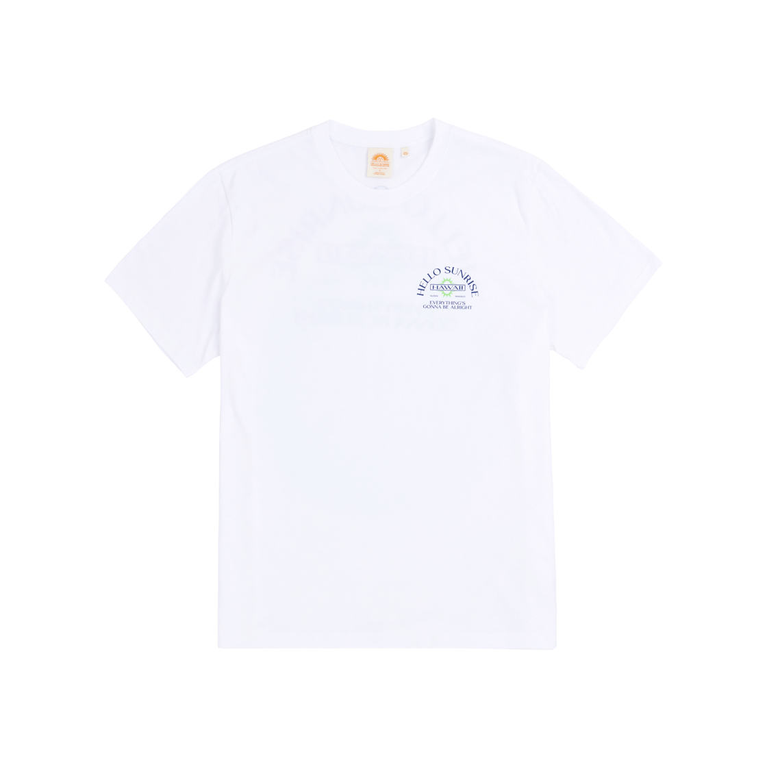 헬로선라이즈 하와이 아치 로고 티셔츠 화이트(Hello Sunrise HAWAII Arch Logo Tee White)